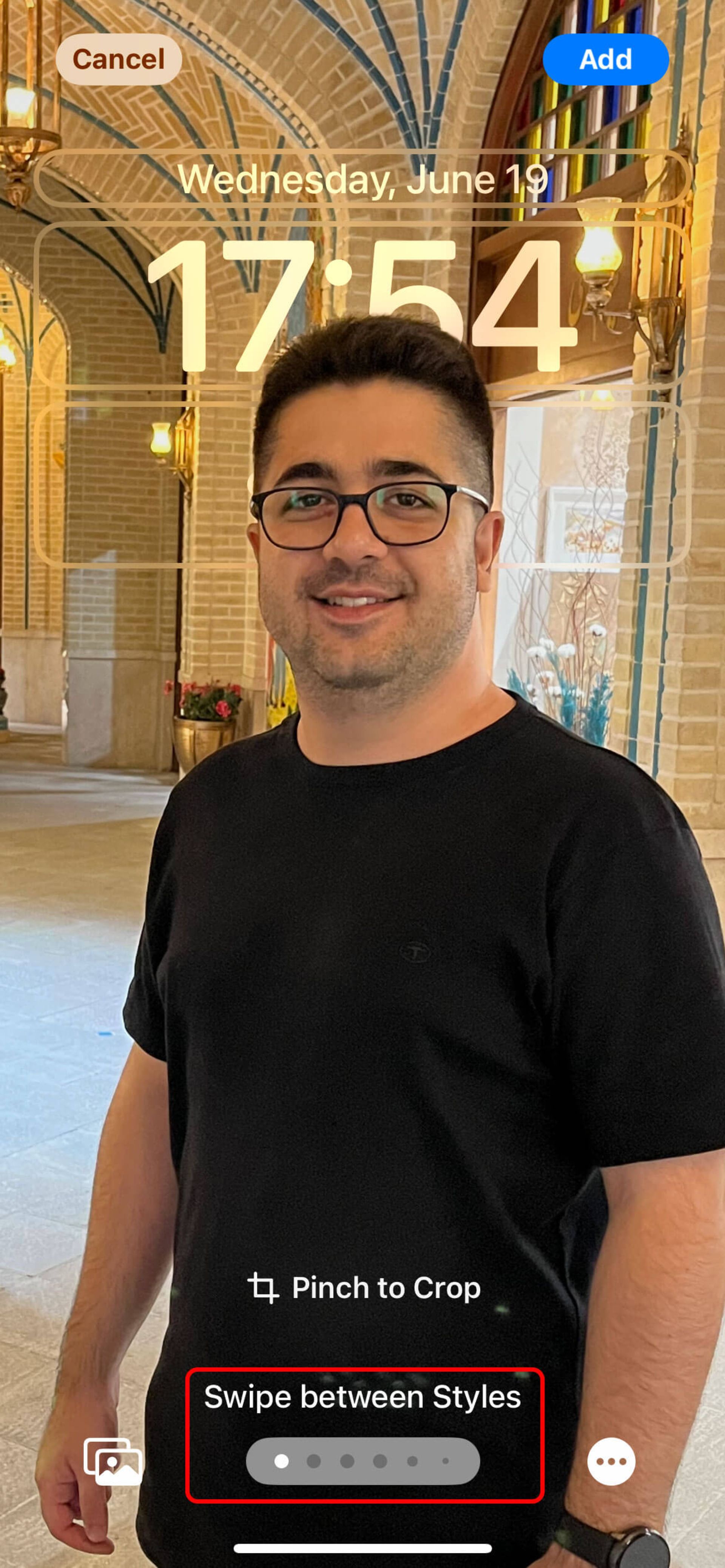 تغییر استایل صفحه قفل آیفون