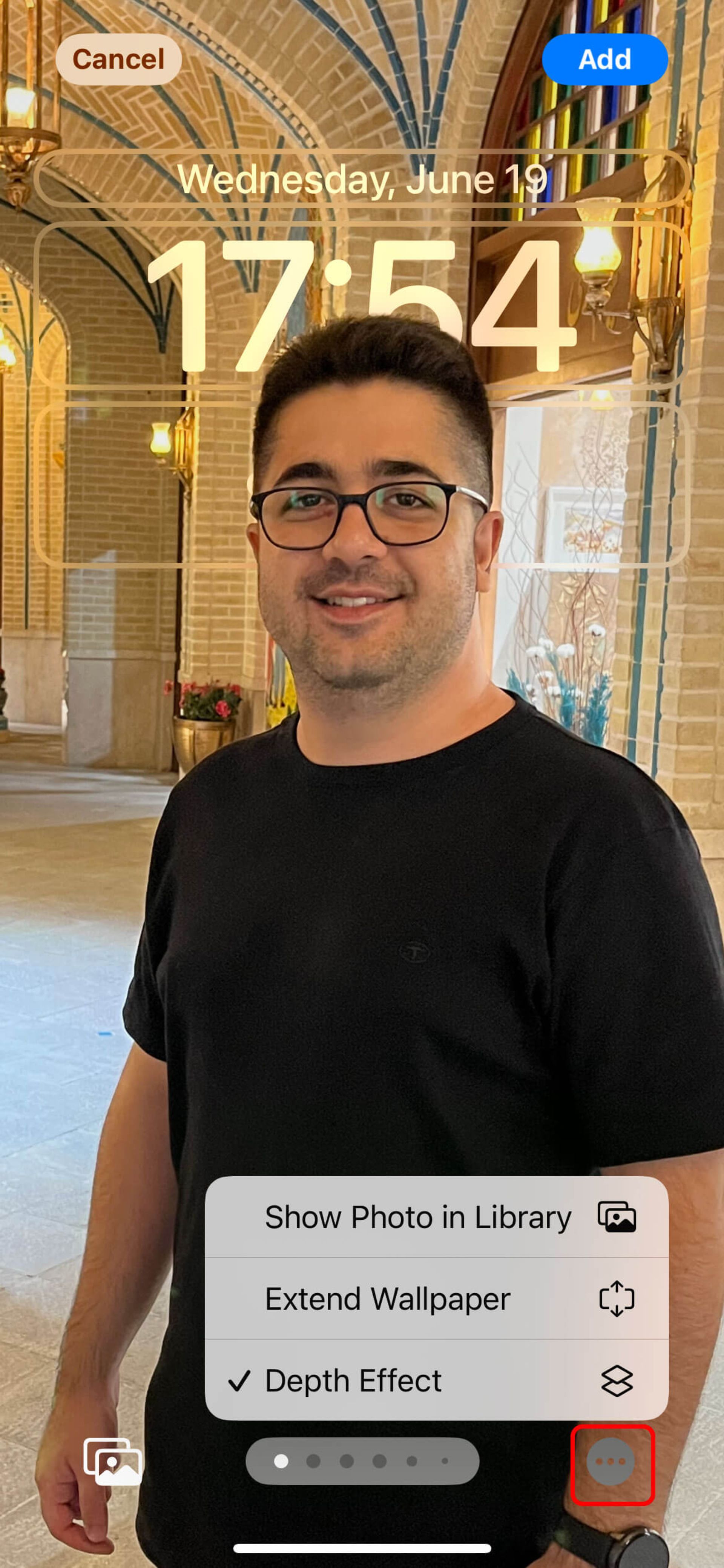 قابلیت Depth Effect در صفحه قفل آیفون