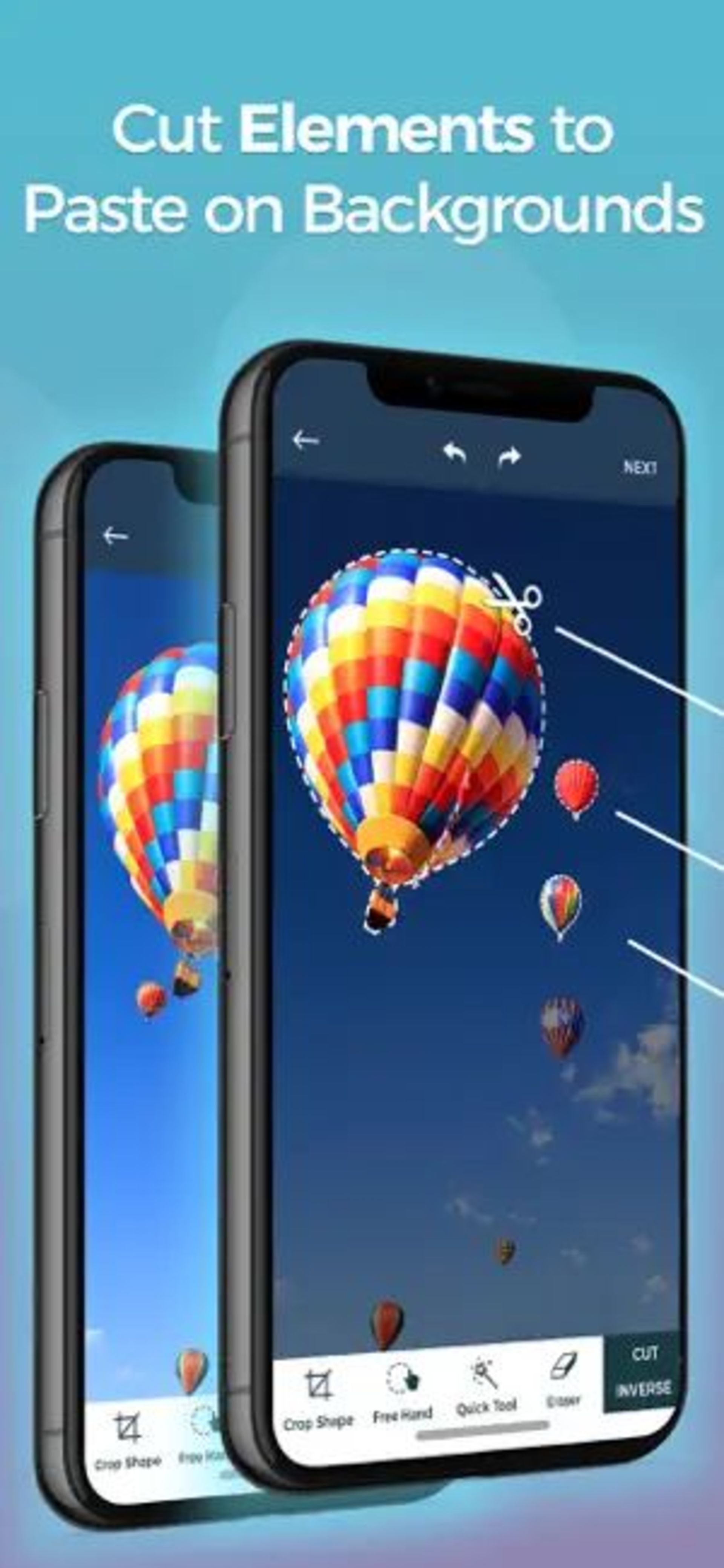 برنامه Cut Paste Photos Pro Edit Chop آیفون