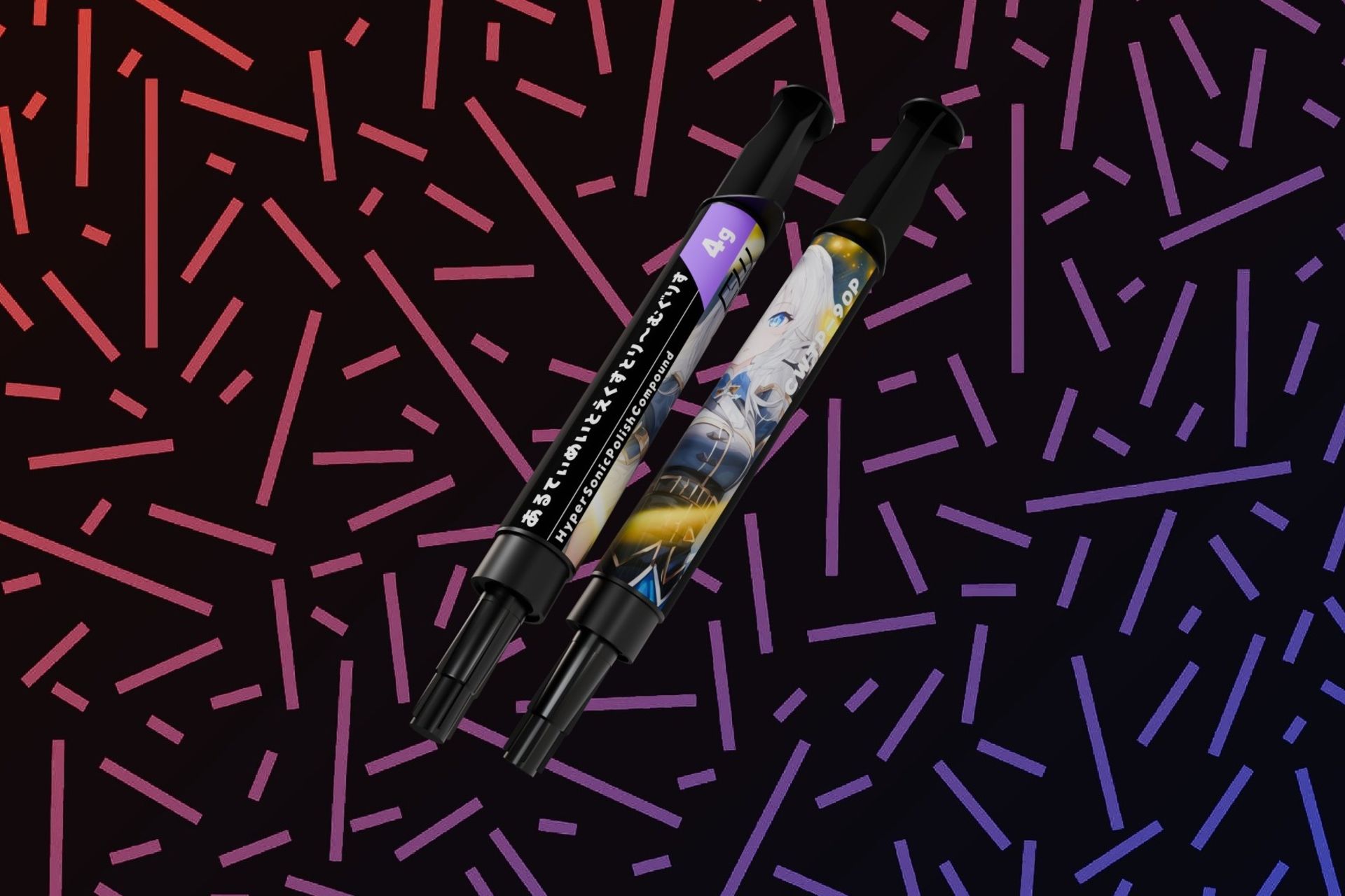 دو سرنگ خمیر حرارتی در کنار هم 