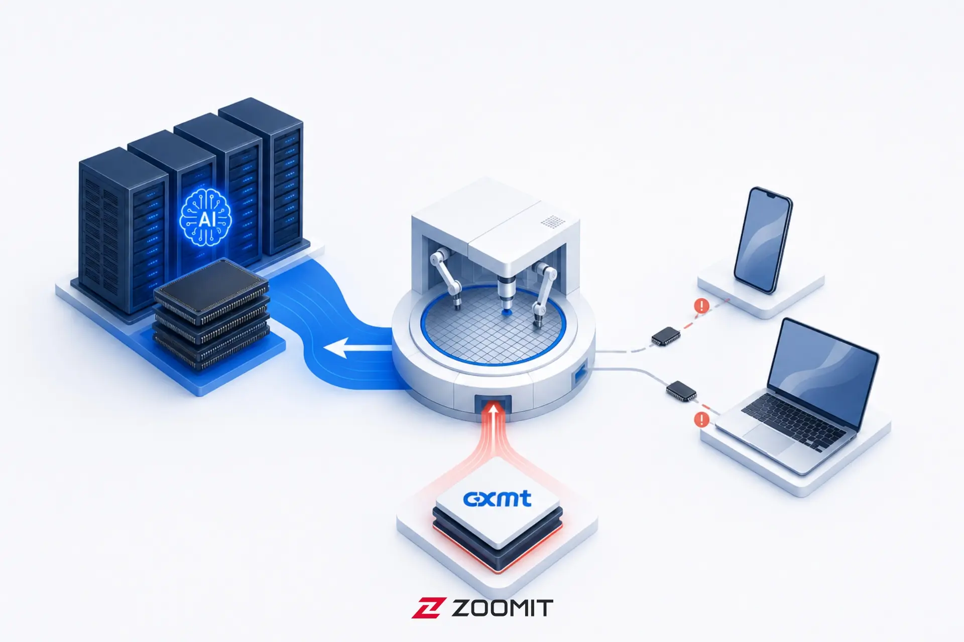 تأثیر CXMT بر بازار حافظه لپ‌تاپ و موبایل