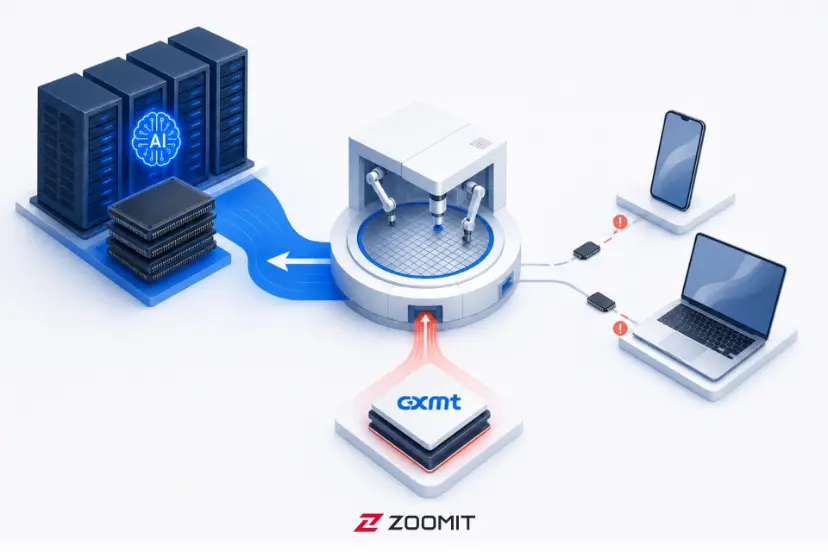 نجات بازار لپ‌تاپ و موبایل با تراشه حافظه CXMT