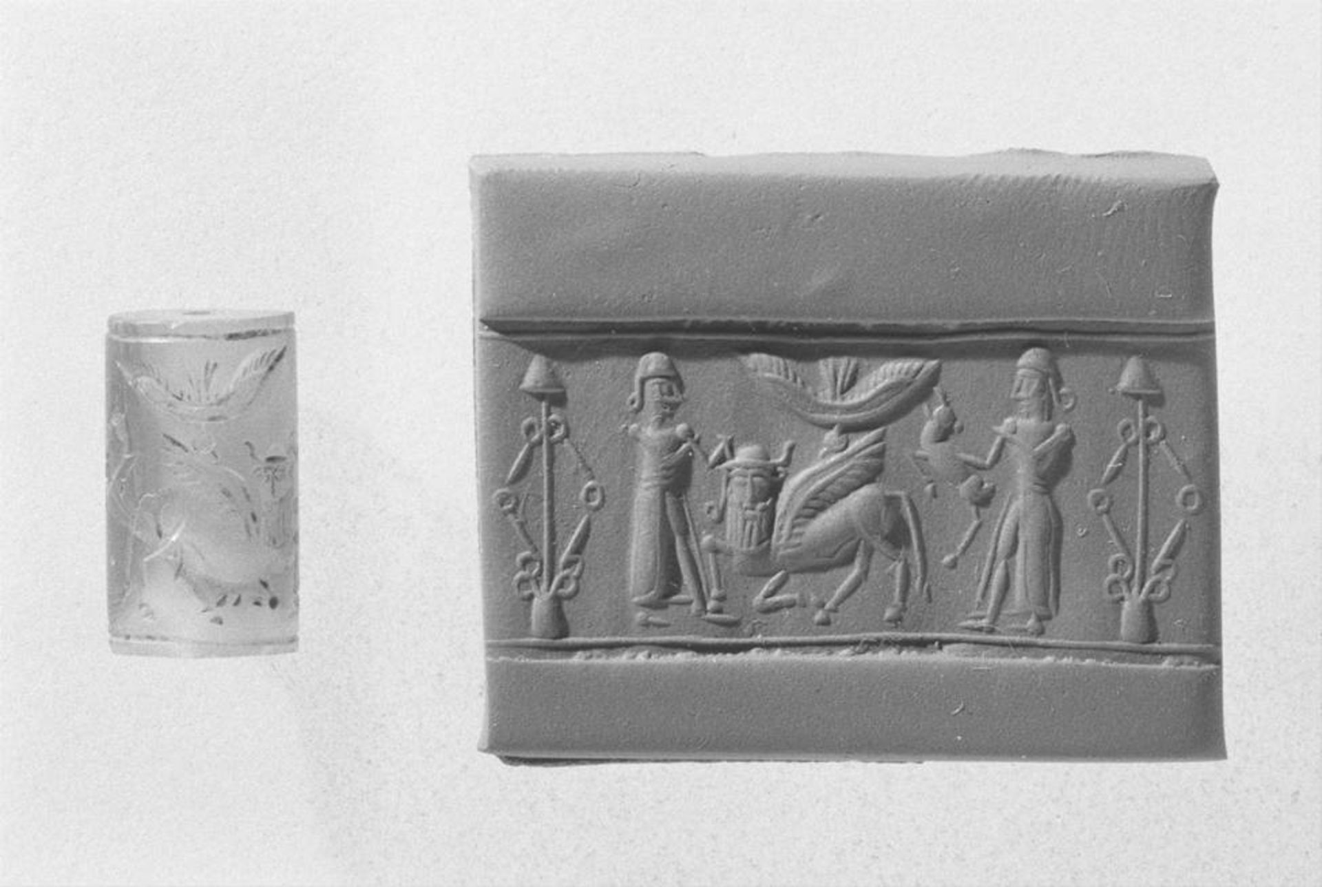 مهر استوانه‌ای از امپراتوری میتانی