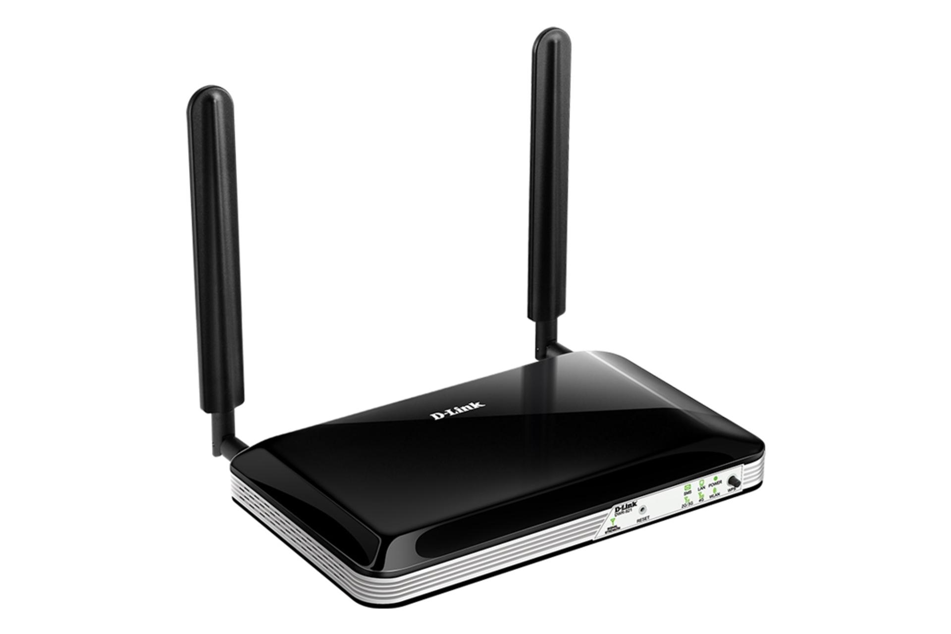 سمت چپ مودم و روتر سیم‌ کارتی دی لینک D-Link DWR-921