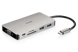 نمای سمت راست هاب USB-C دی لینک 9 پورت مدل DUB-M910