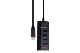 هاب USB هاب USB-C دی نت 4 پورت مدل DT-423 120CM مشکی