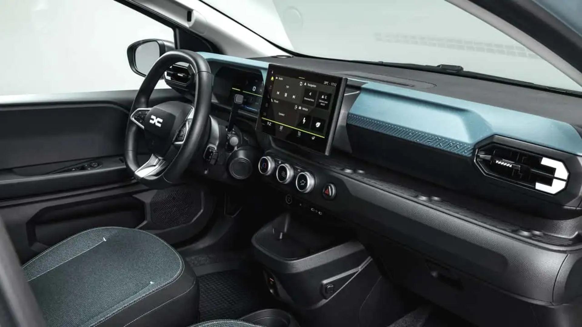 طراحی داشبورد و کابین خودروی برقی داچیا اسپرینگ (Dacia Spring)