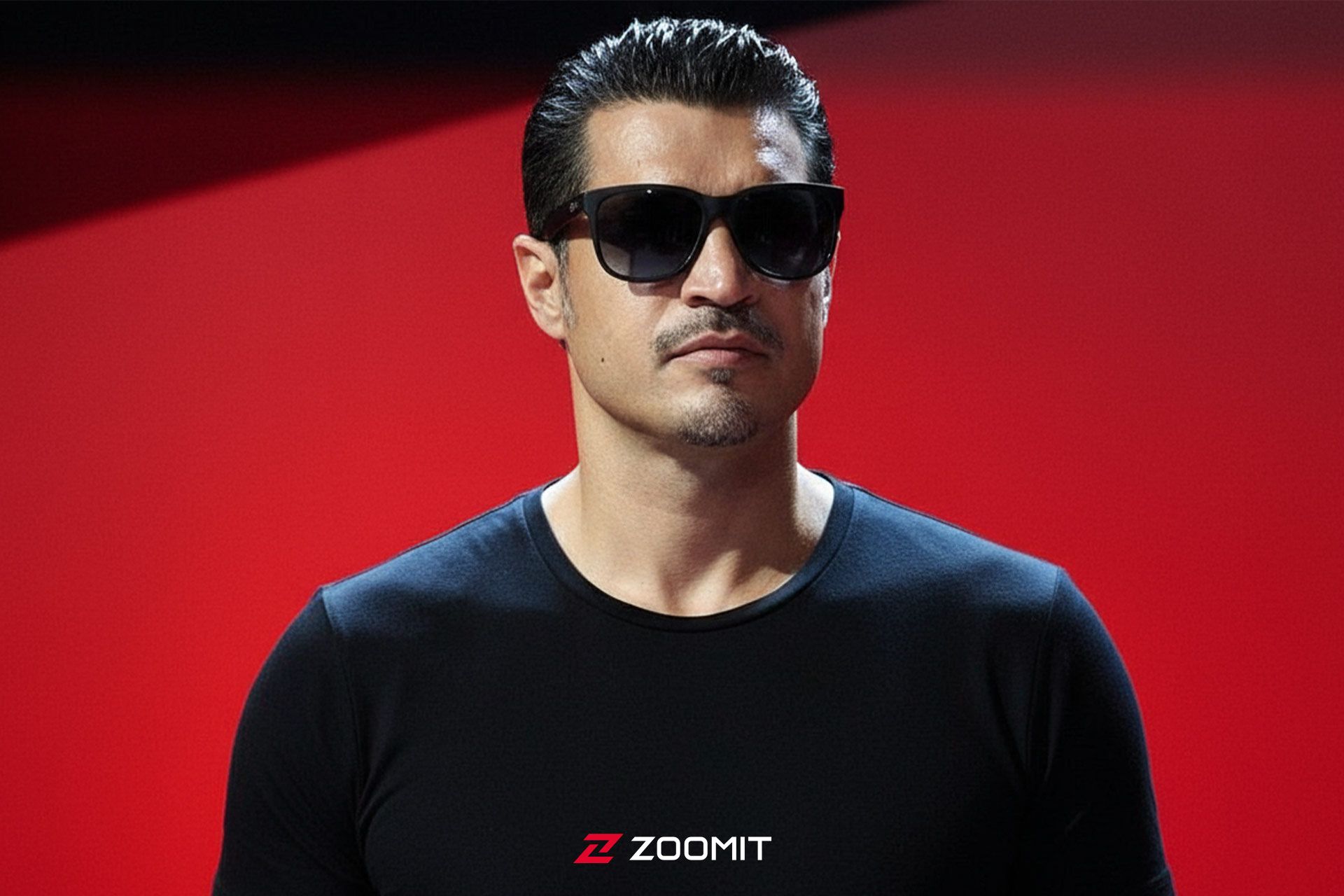 پرتره علی دایی ایجاد شده با هوش مصنوعی