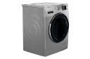 ماشین لباسشویی دوو Daewoo LM-880 رنگ نقره ای نمای جلو و چپ