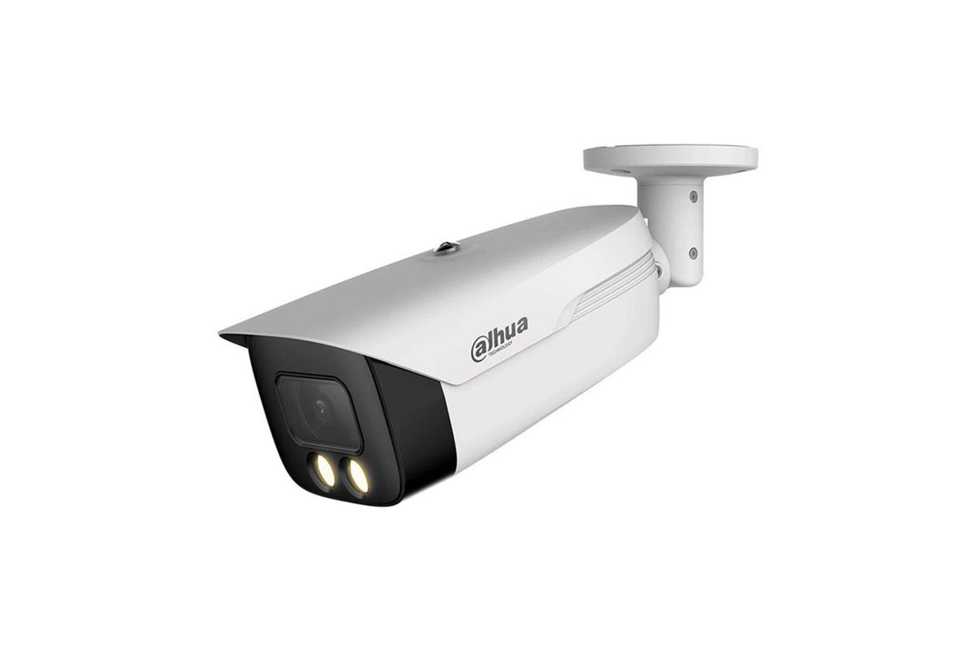 دوربین نظارتی داهوا Dahua DH-HAC-HFW1239MH-A-LED نمای جلو با چراغ روشن