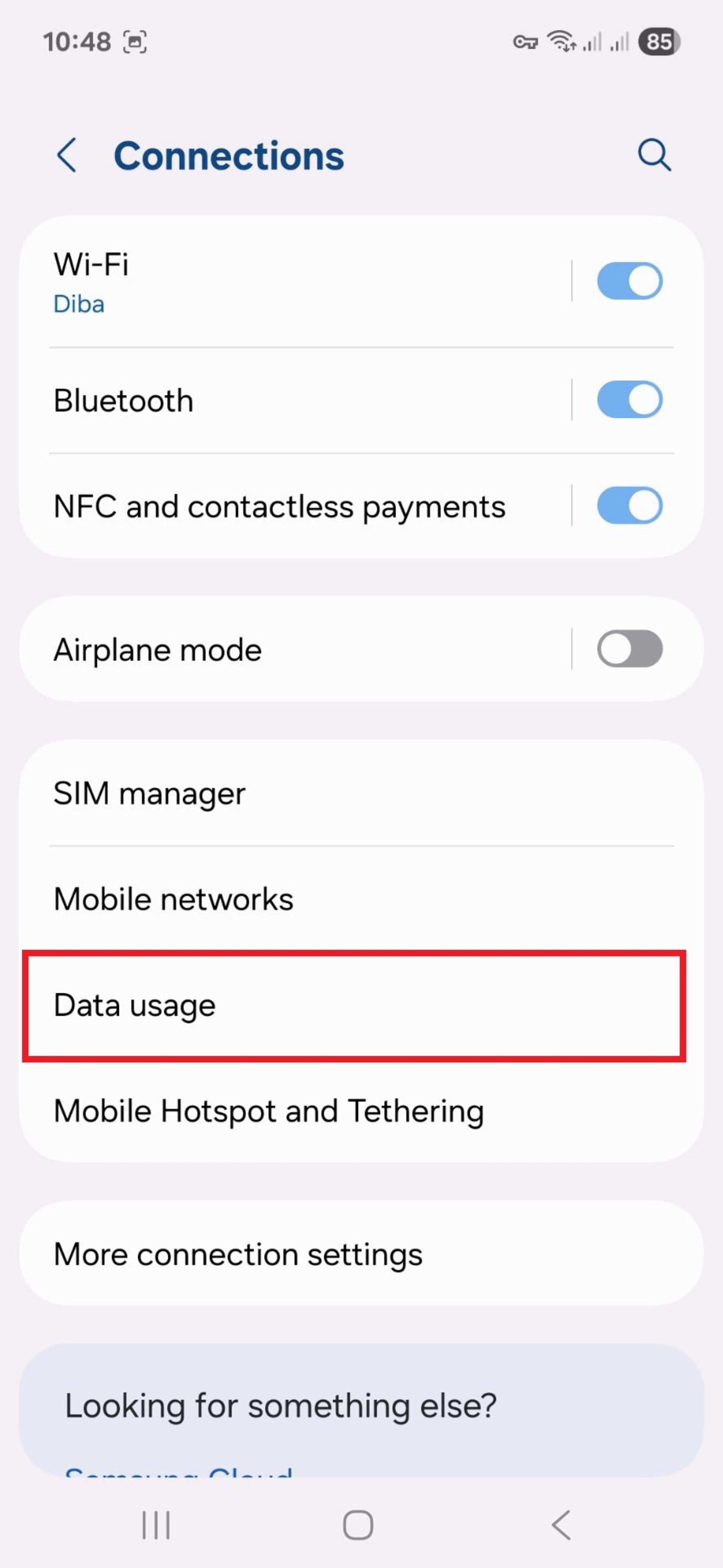 Data Usage در اندروید