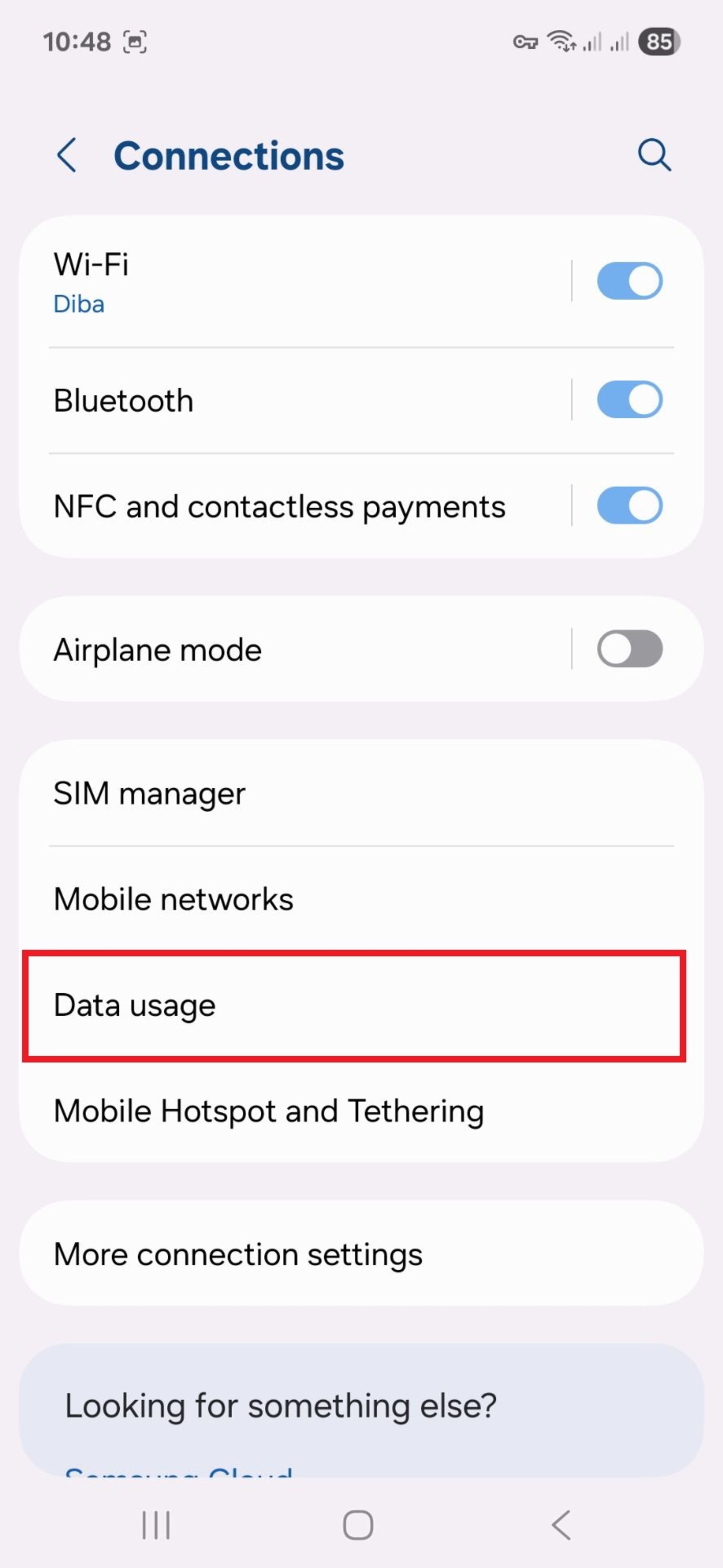 Data Usage در اندروید