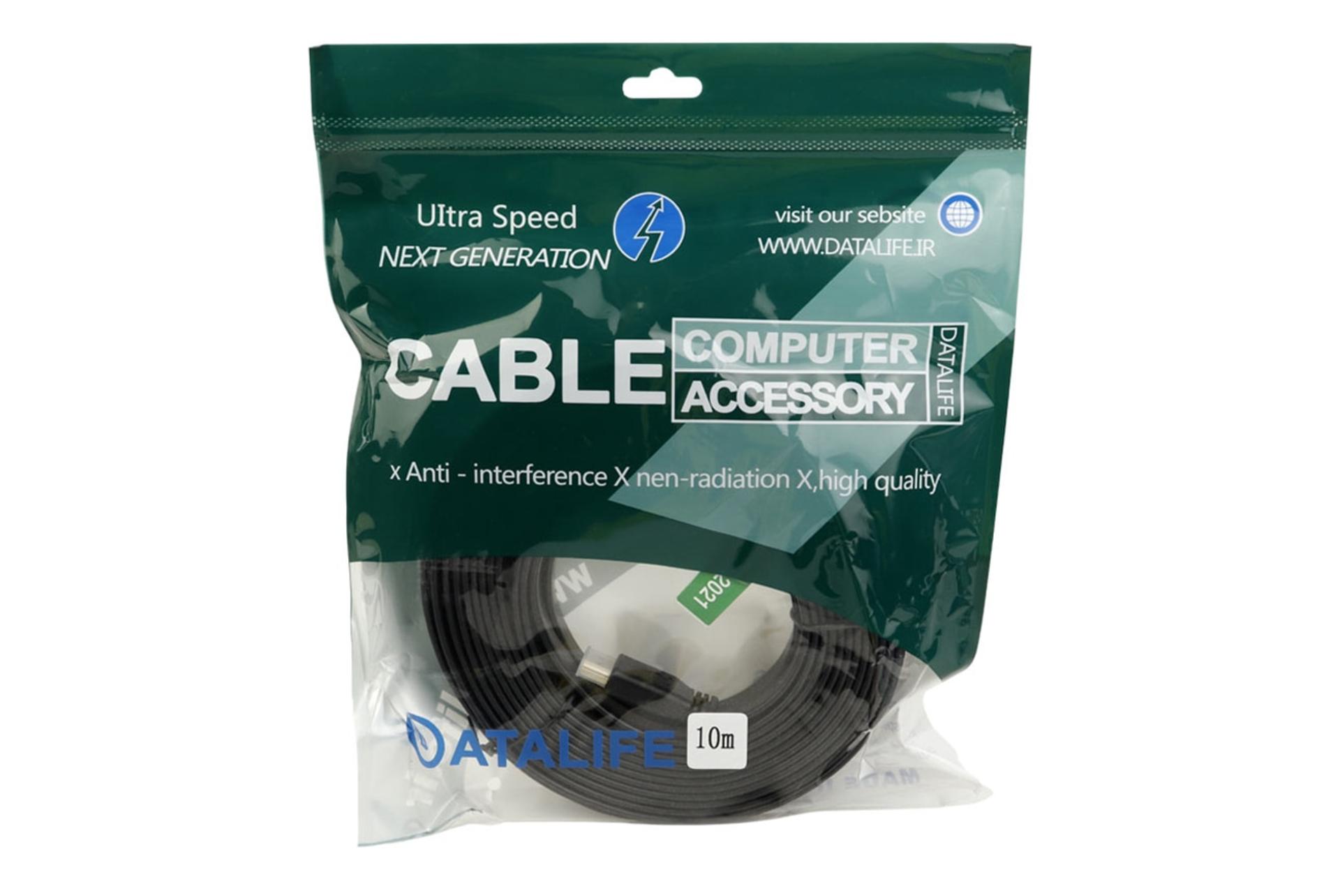 پکیج کابل HDMI دیتالایف Datalife HDMI 1.4 4K 30Hz 10m
