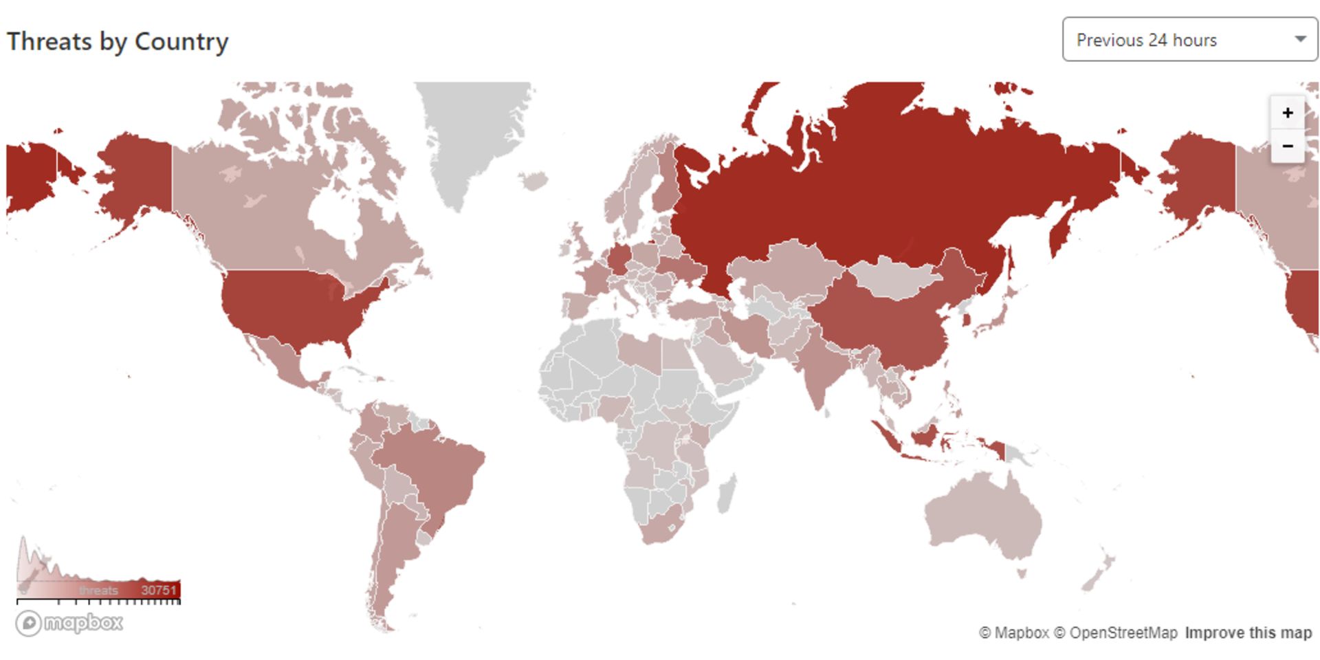 نقشه پراکندگی آی‌پی‌های شرکت‌کننده در حملات دیداس به زومیت