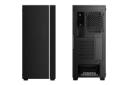 نمای پنل جلو و پشت کیس کامپیوتر دیپ کول MATREXX 55 V3 ADD-RGB با نمایش اسلات های توسعه رنگ مشکی
