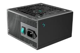 نمای نیمرخ پاور کامپیوتر دیپ کول PN750M با توان 750 وات با نمایش فن و درگاه و سوییچ برق پنل پشت