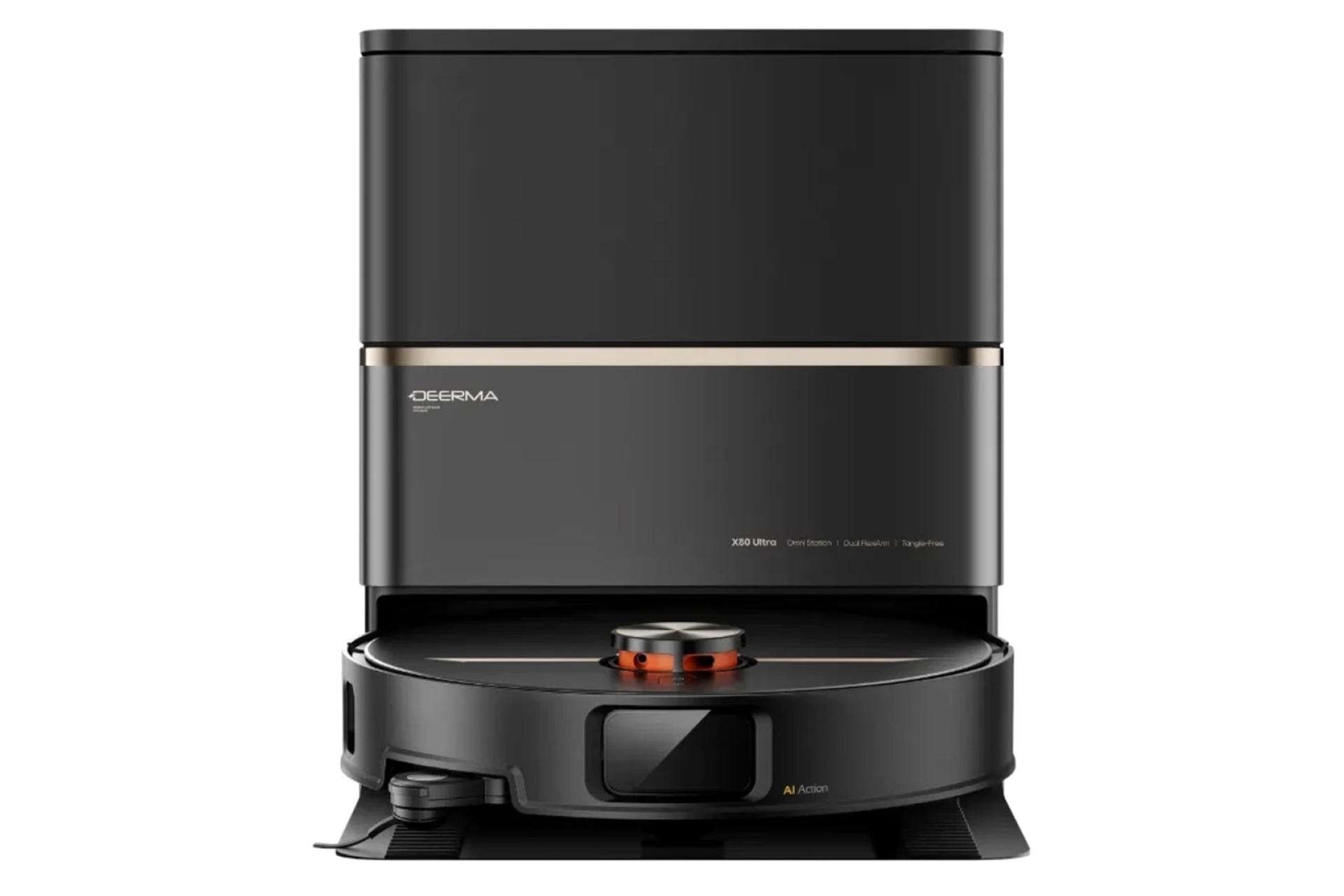 جارو رباتیک درما Deerma DEM-X80 Ultra از نمای روبرو