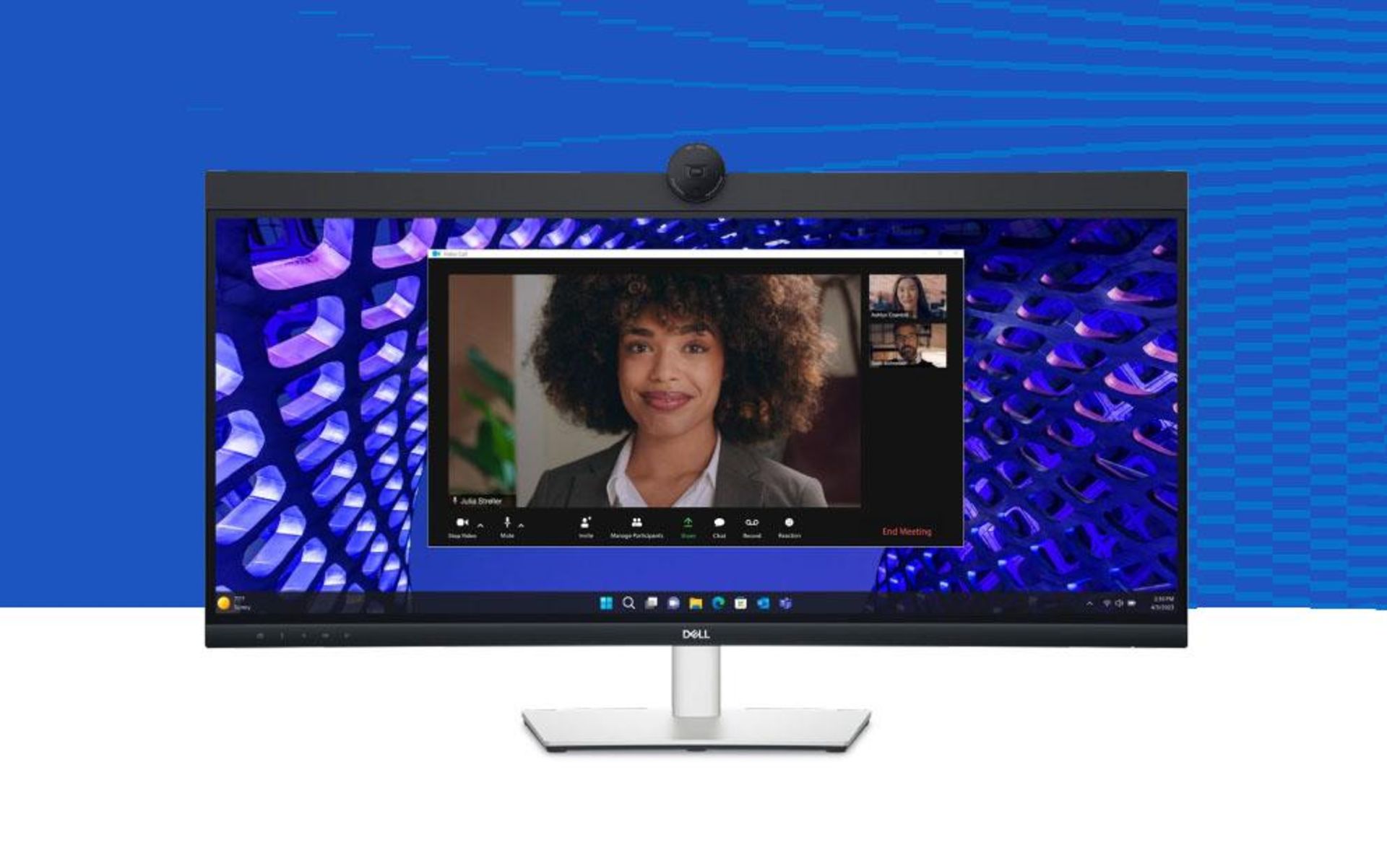 مانیتور کنفرانس دل Dell 34 Curved Video Conferencing 