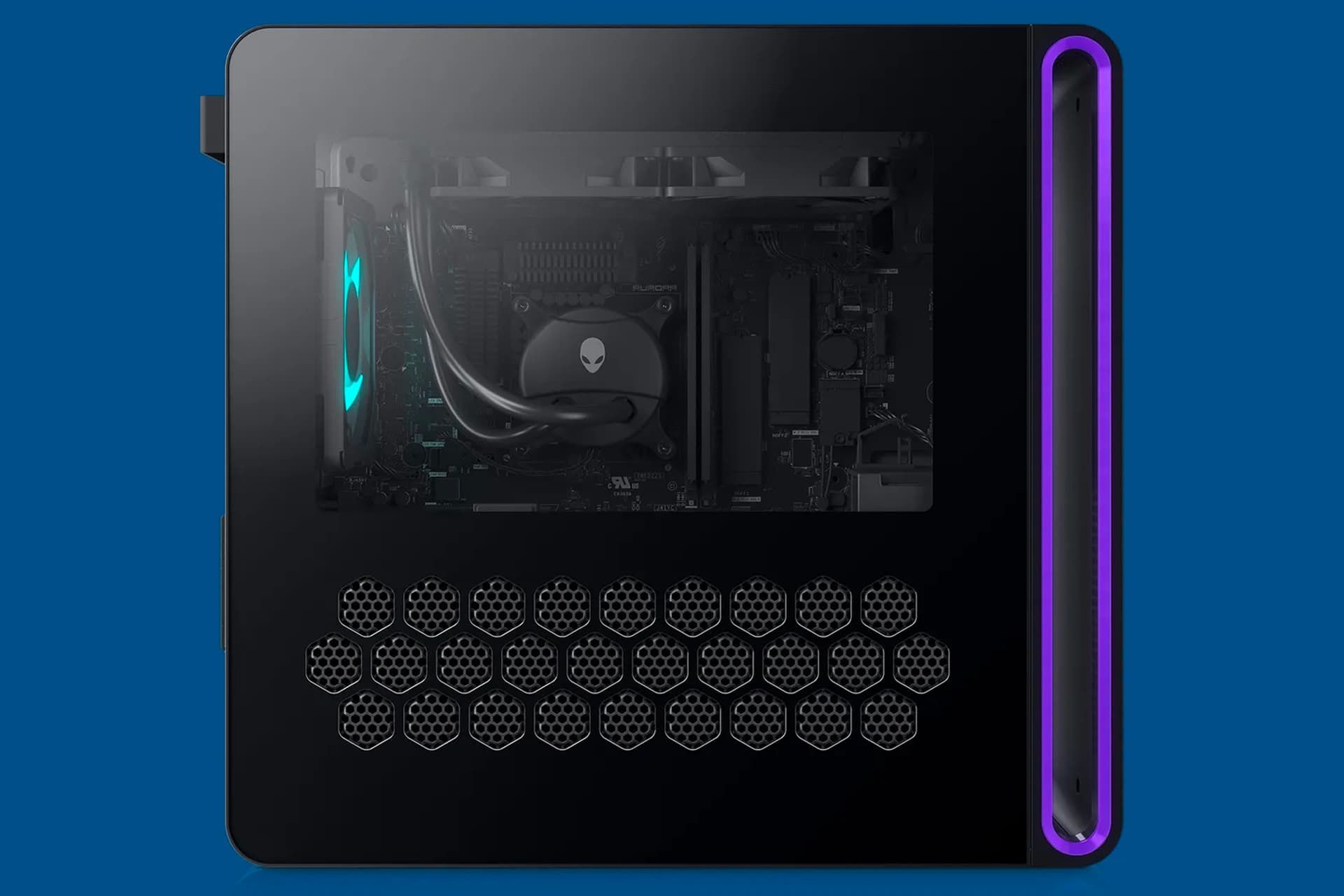 نمای نیم رخ کامپیوتر Alienware Aurora 16 الین ور
