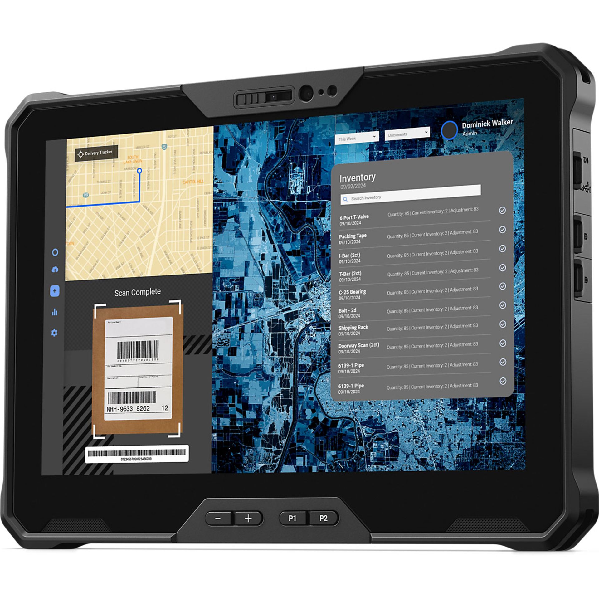 نمای جلویی تبلت مقاوم دل Latitude 7030 