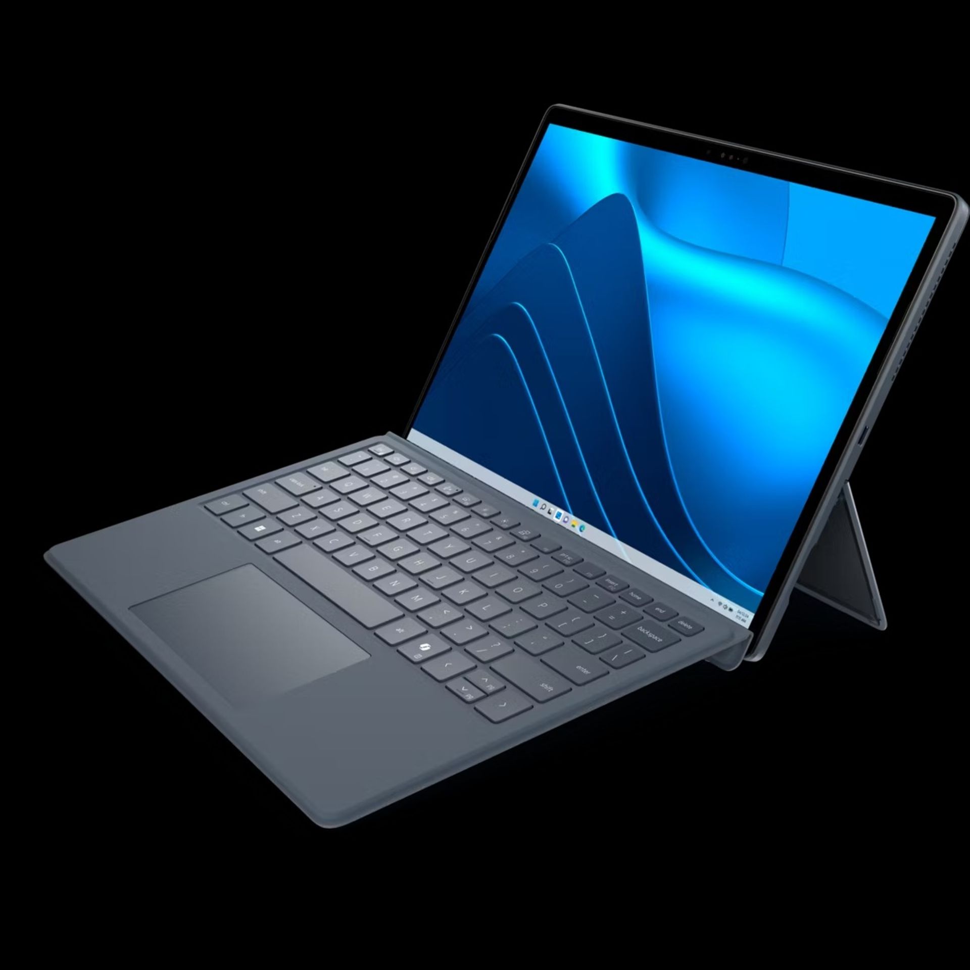 نمای جلو و جانبی لپ‌تاپ دل Latitude7350 Detachable