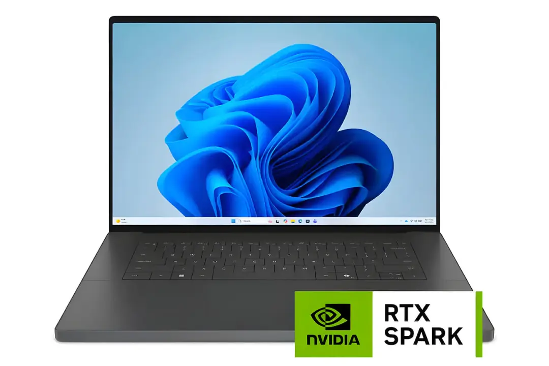 لپ‌تاپ دل (Dell) با گرافیک انویدیا (NVIDIA) RTX Spark و صفحه نمایش روشن