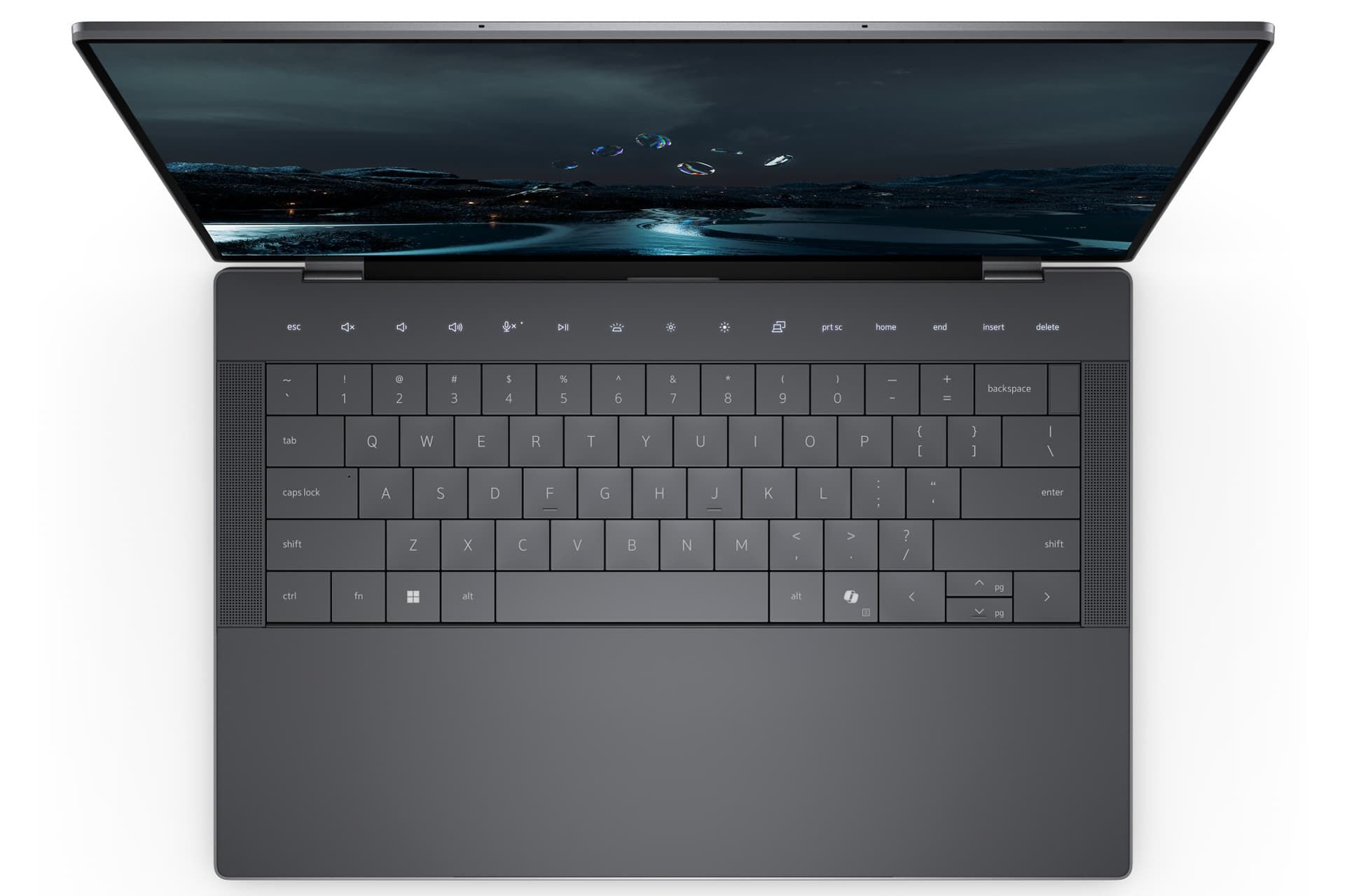 لپ تاپ Dell XPS 2024 مشکی از نمای بالا