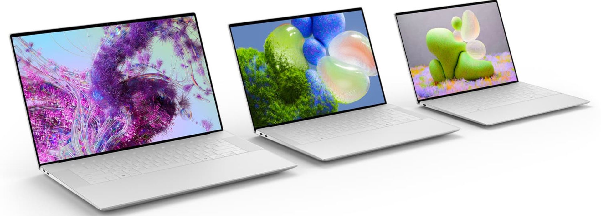 لپ تاپ دل Dell XPS 2024 در سه مدل نمای جلو