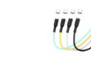 رنگ بندی کابل شارژ USB دنمن Type-A به Type-C مدل D18C با طول 1 متر