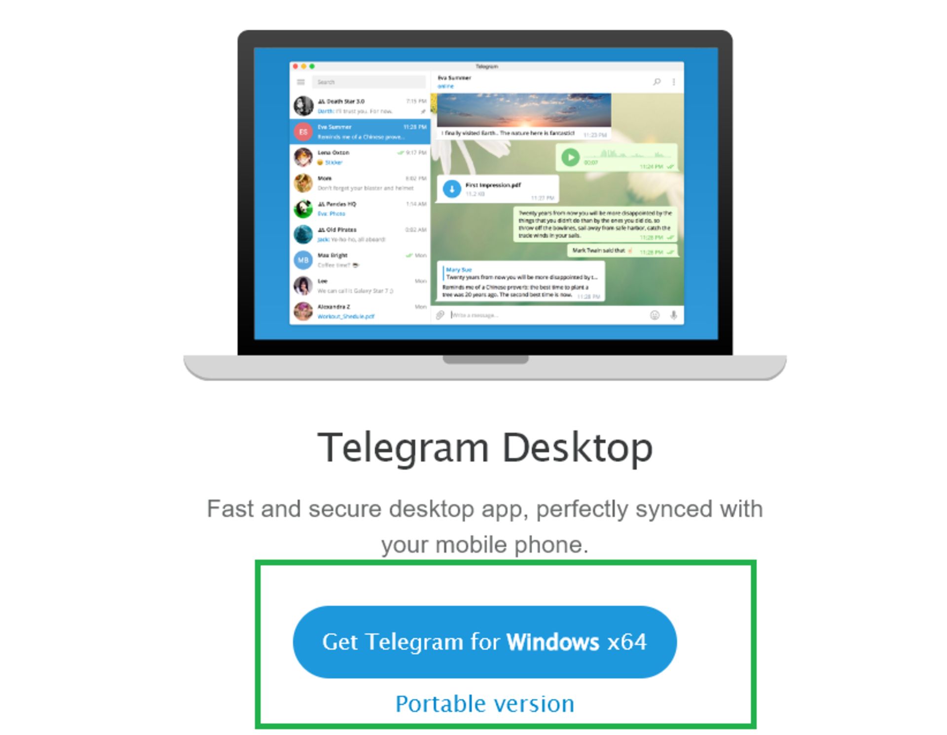 تلگرام دسکتاپ ویندوز