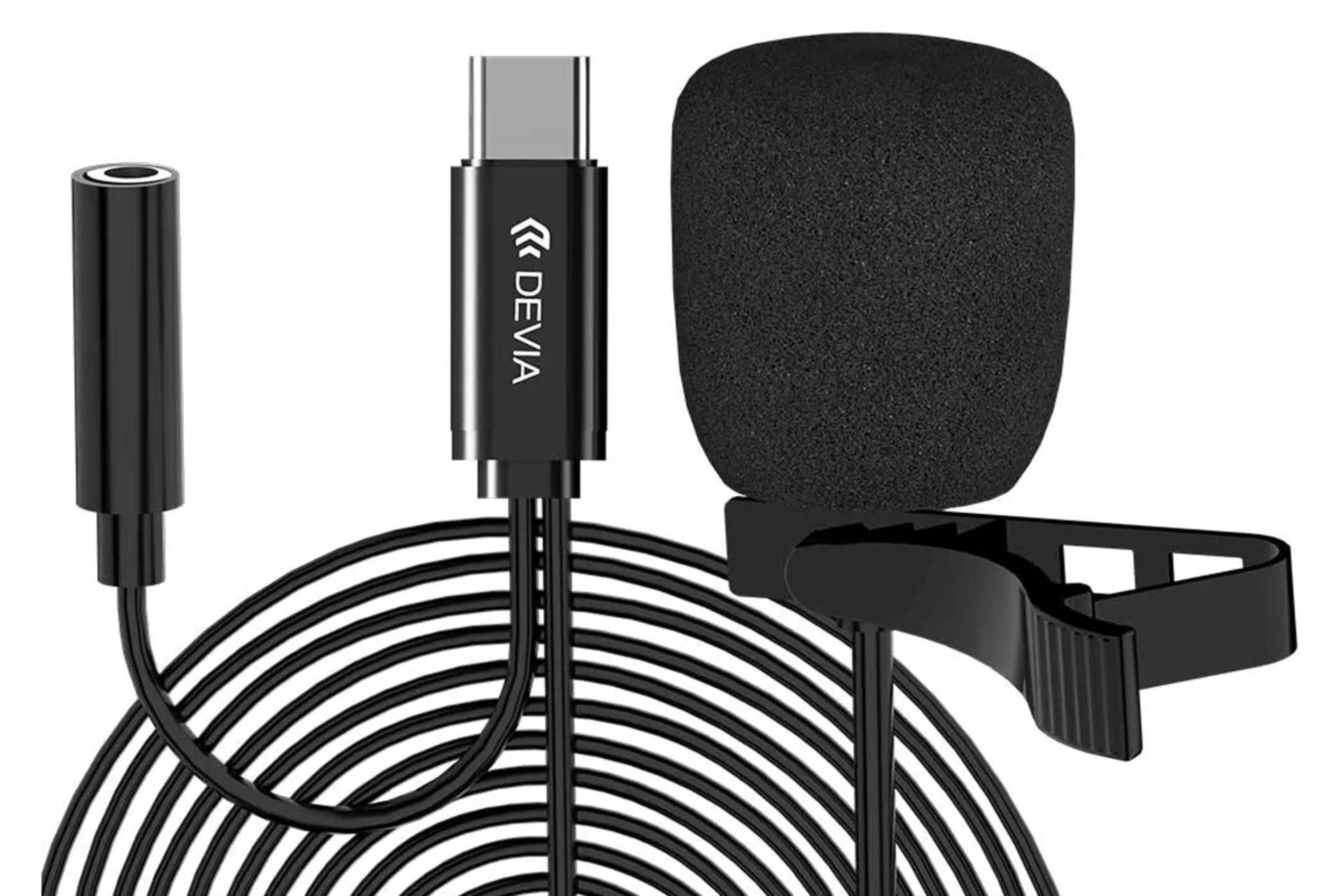 میکروفون دیویا Smart Series Type-C رنگ مشکی
