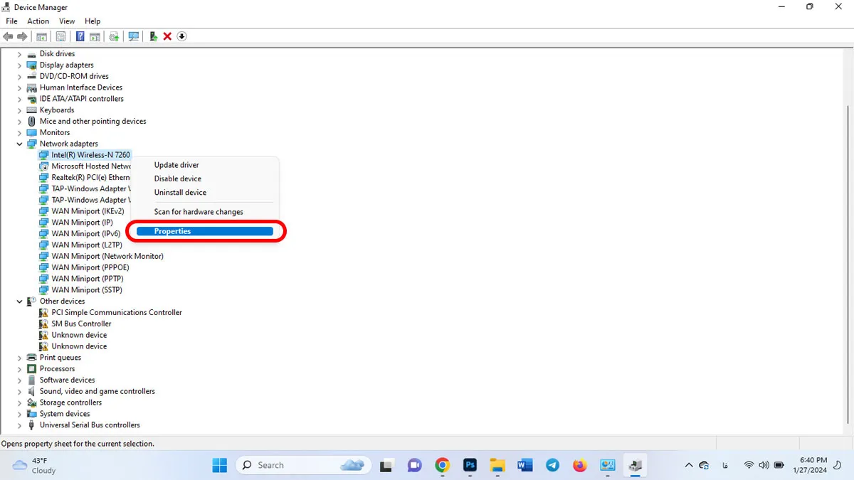 آموزش برطرف کردن مشکل ناپدید شدن وای فای در ویندوز ۱۱ سیستم کالا