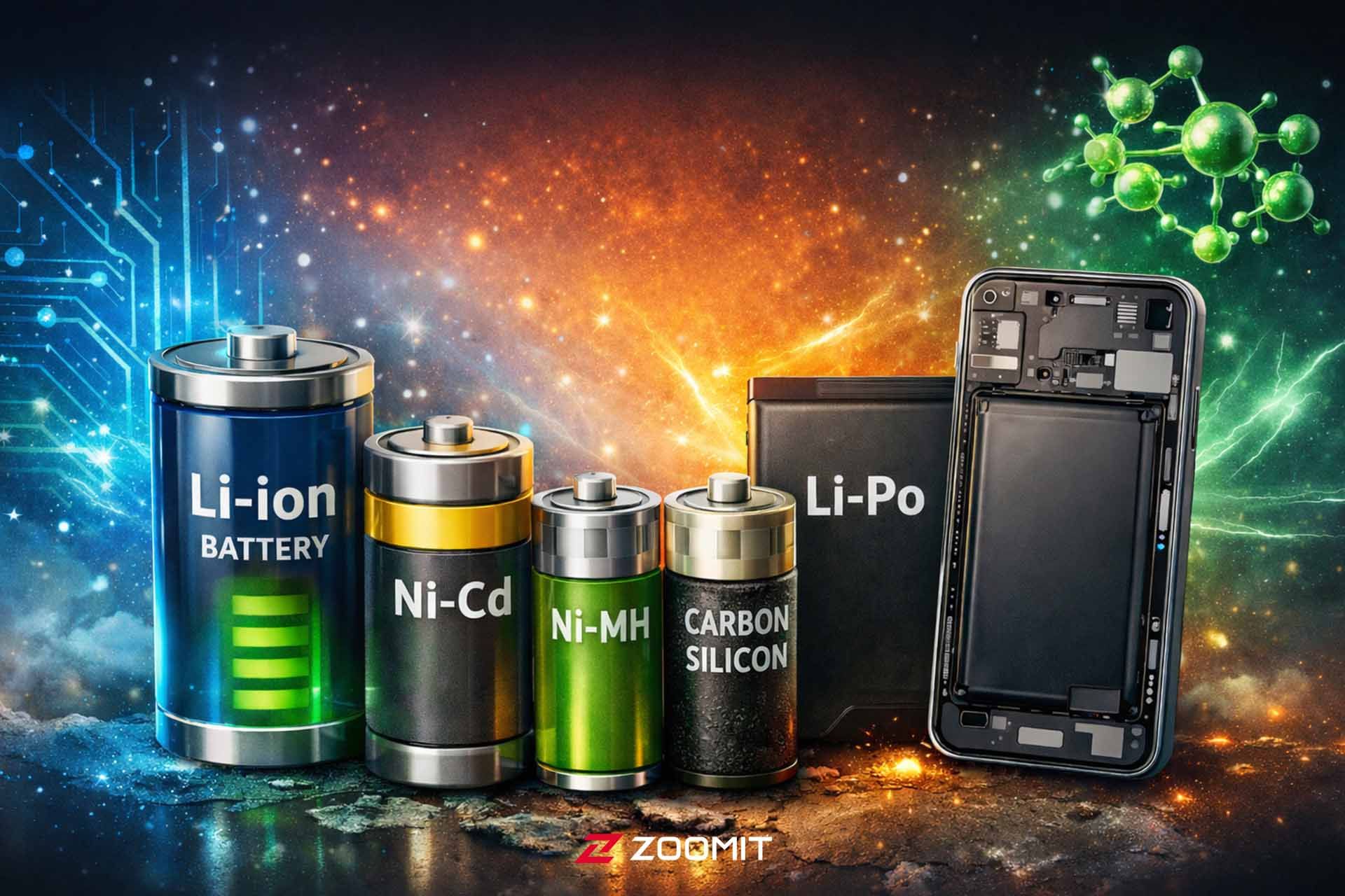 آشنایی با انواع باتری