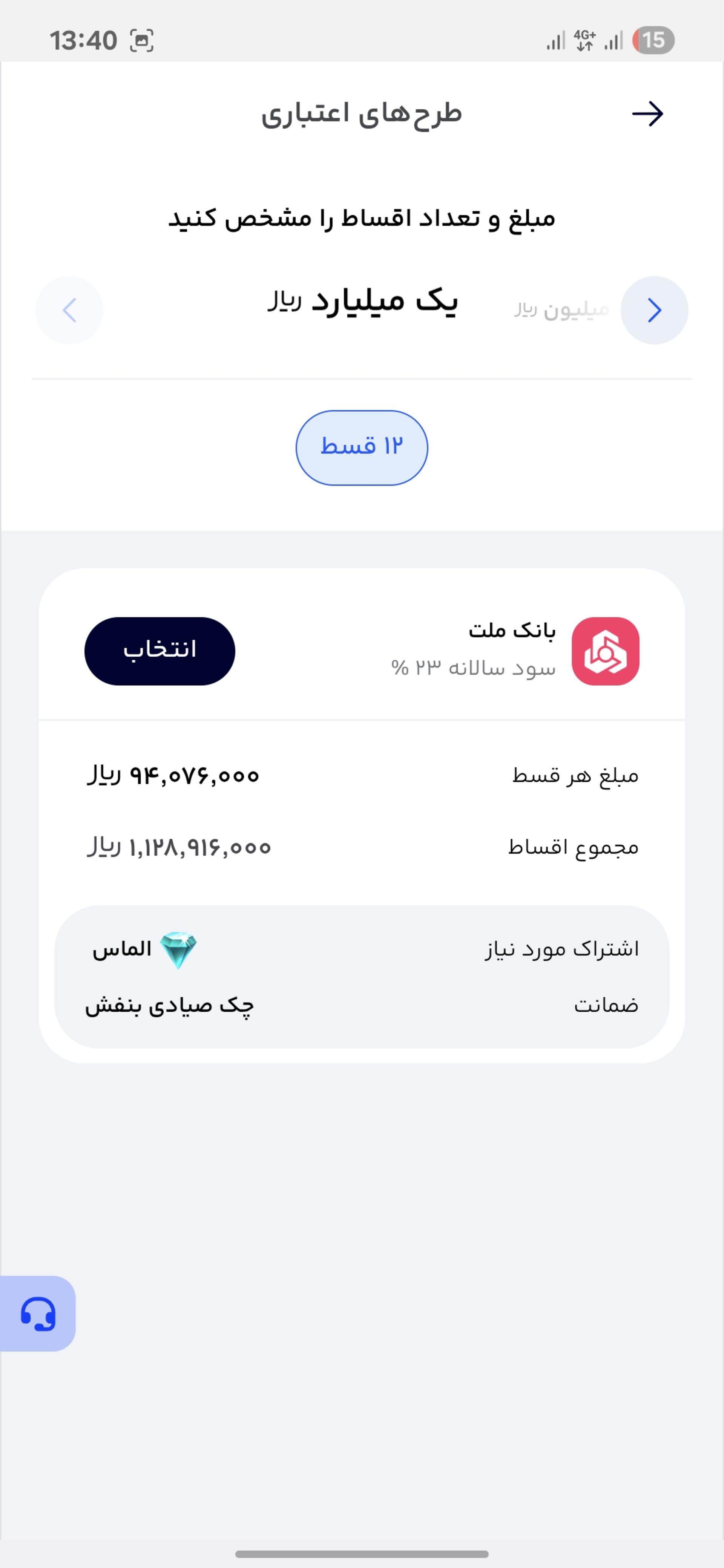 سرویس اعتباری دیجی‌پی