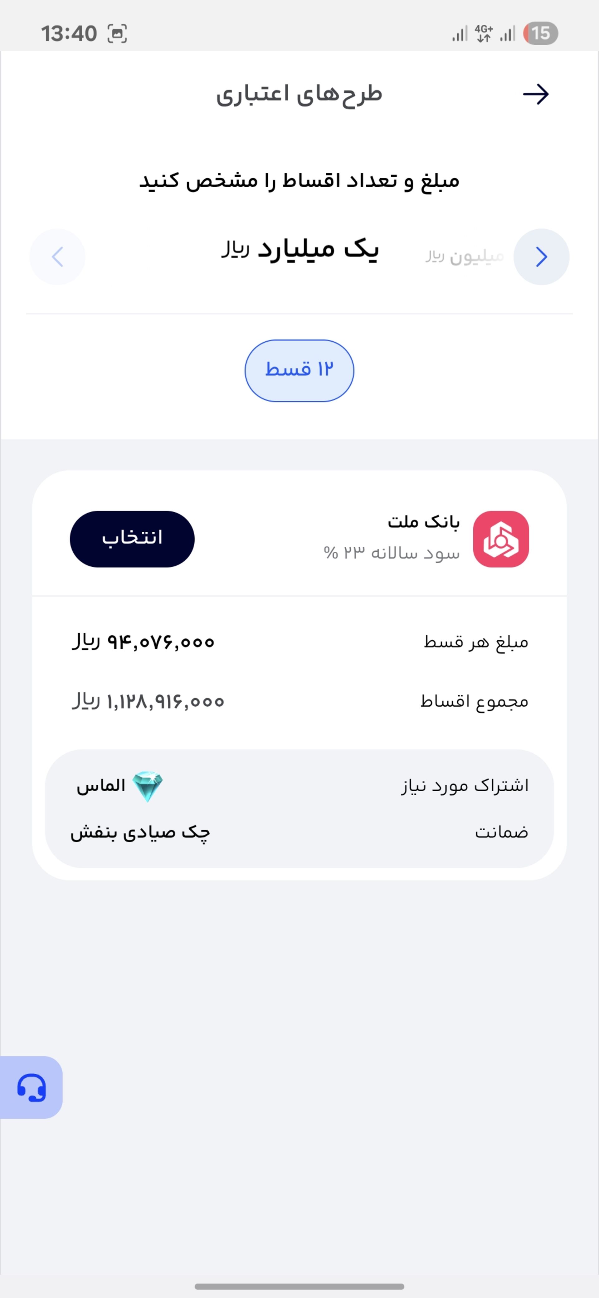 سرویس اعتباری دیجی‌پی
