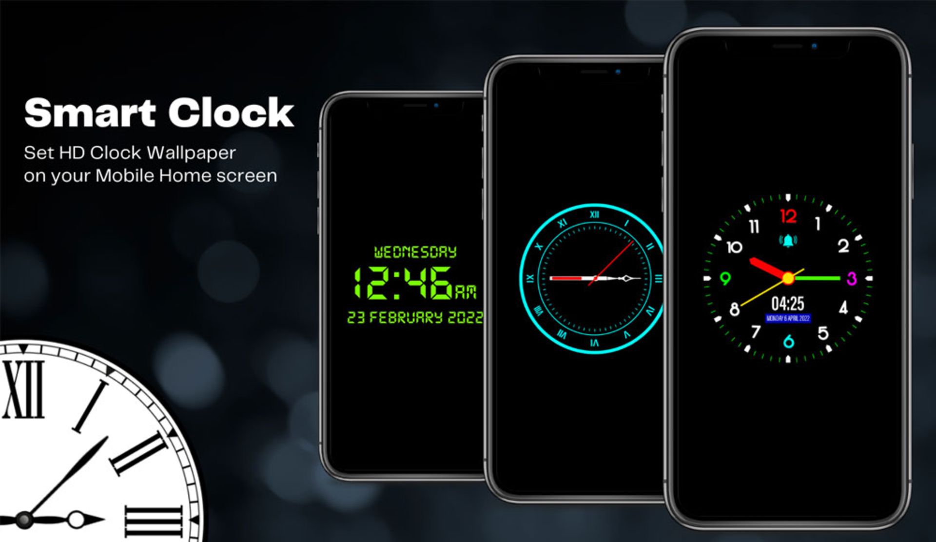 تصاویر برنامه‌ی Digital Clock