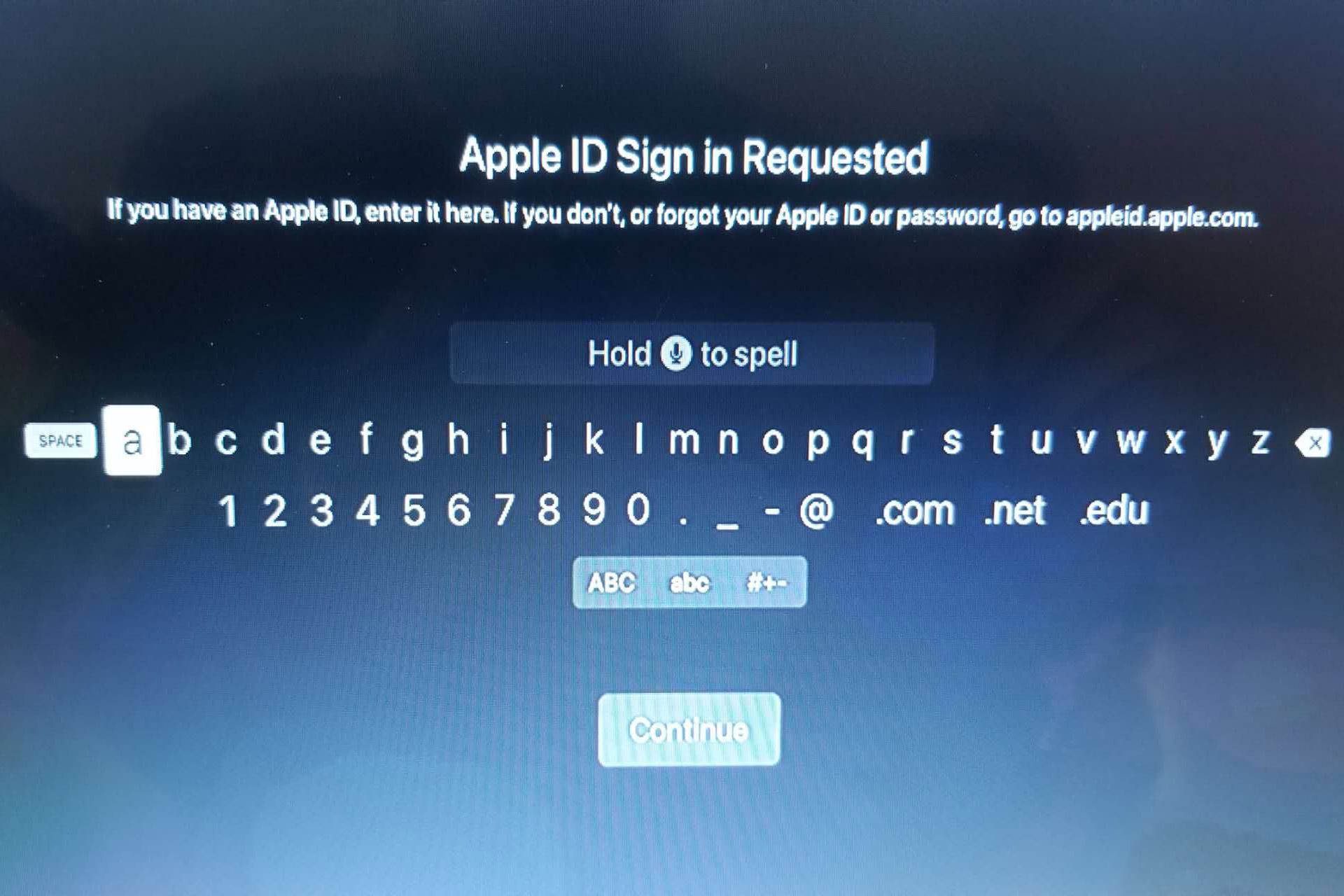 روش ورودی متن در اپل تی وی 
