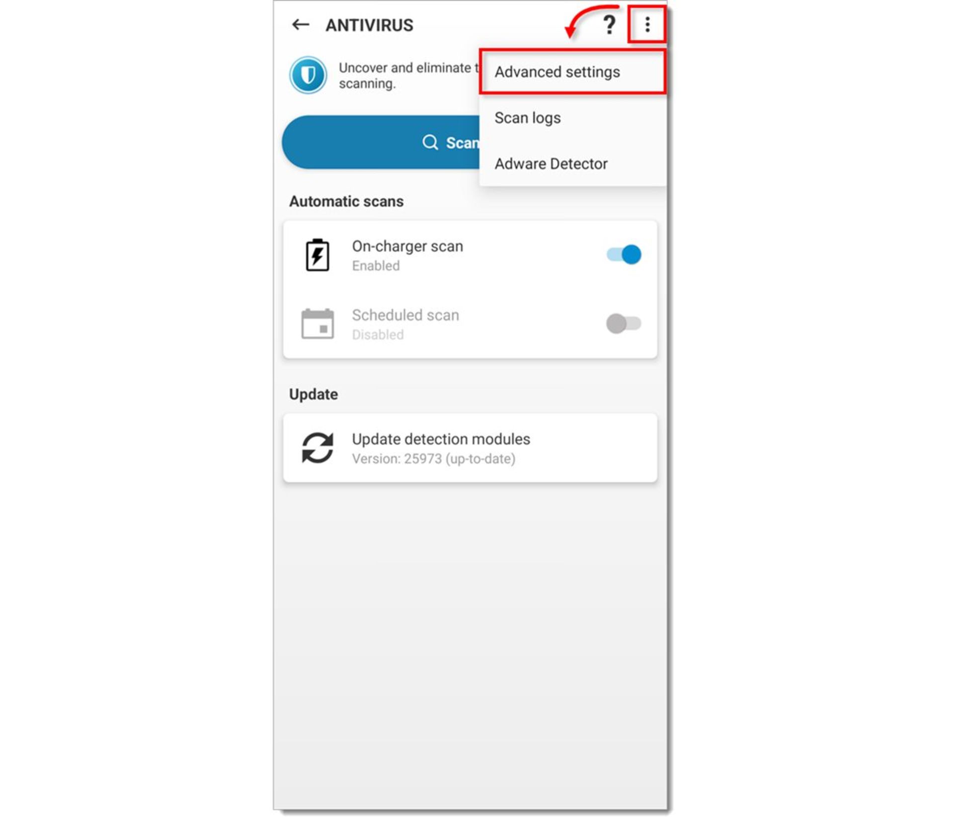 روش غیرفعال کردن آنتی ویروس ESET در موبایل