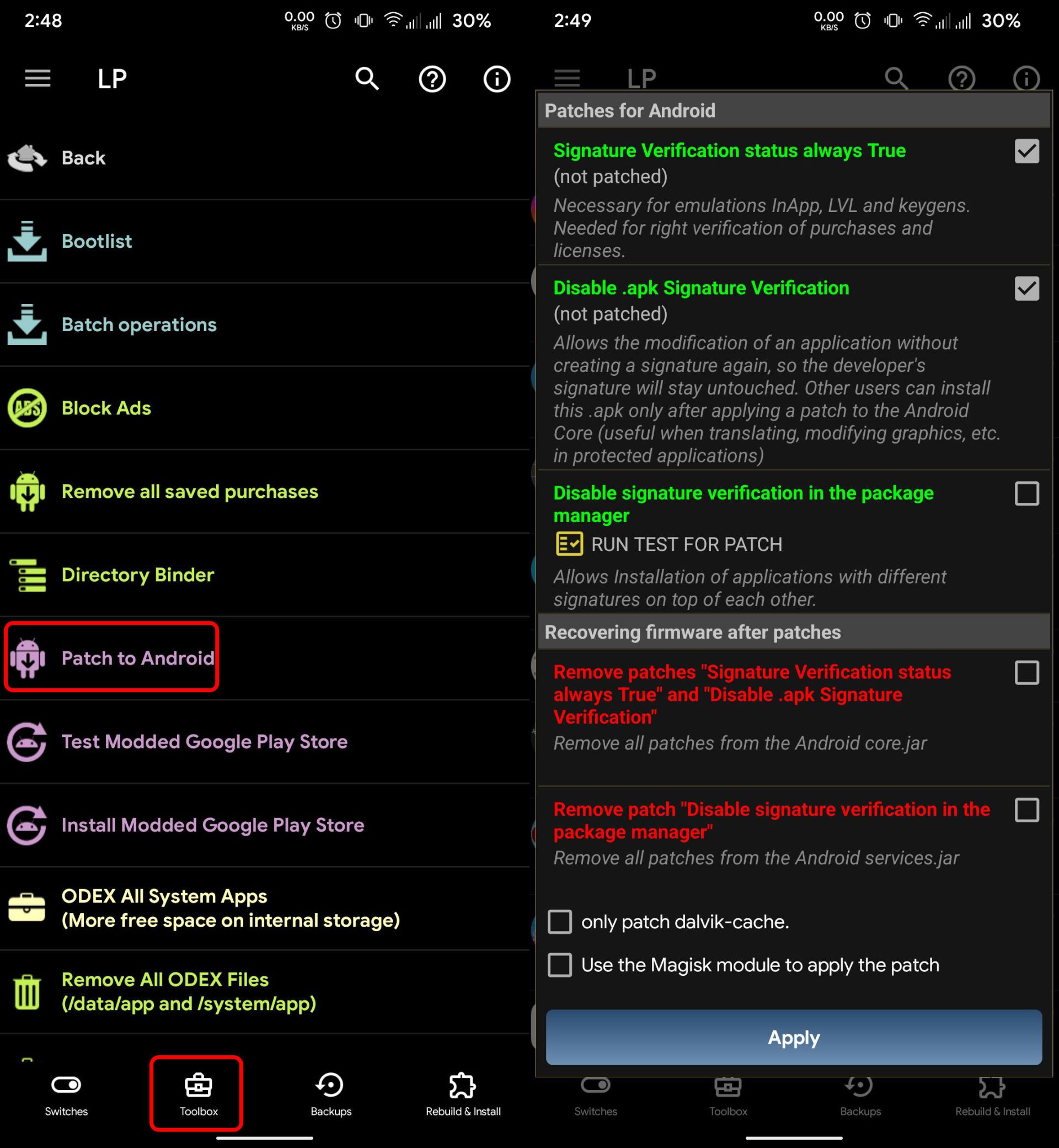 لاکی پچر غیرفعال کردن Signature Verification