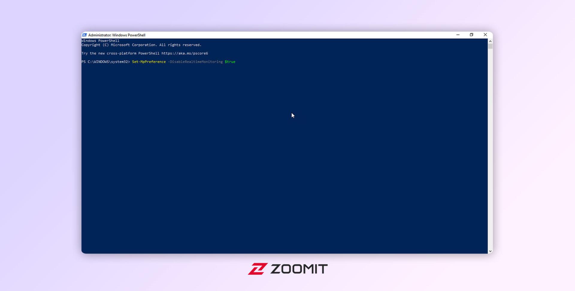 محیط PowerShell در ویندوز ۱۰