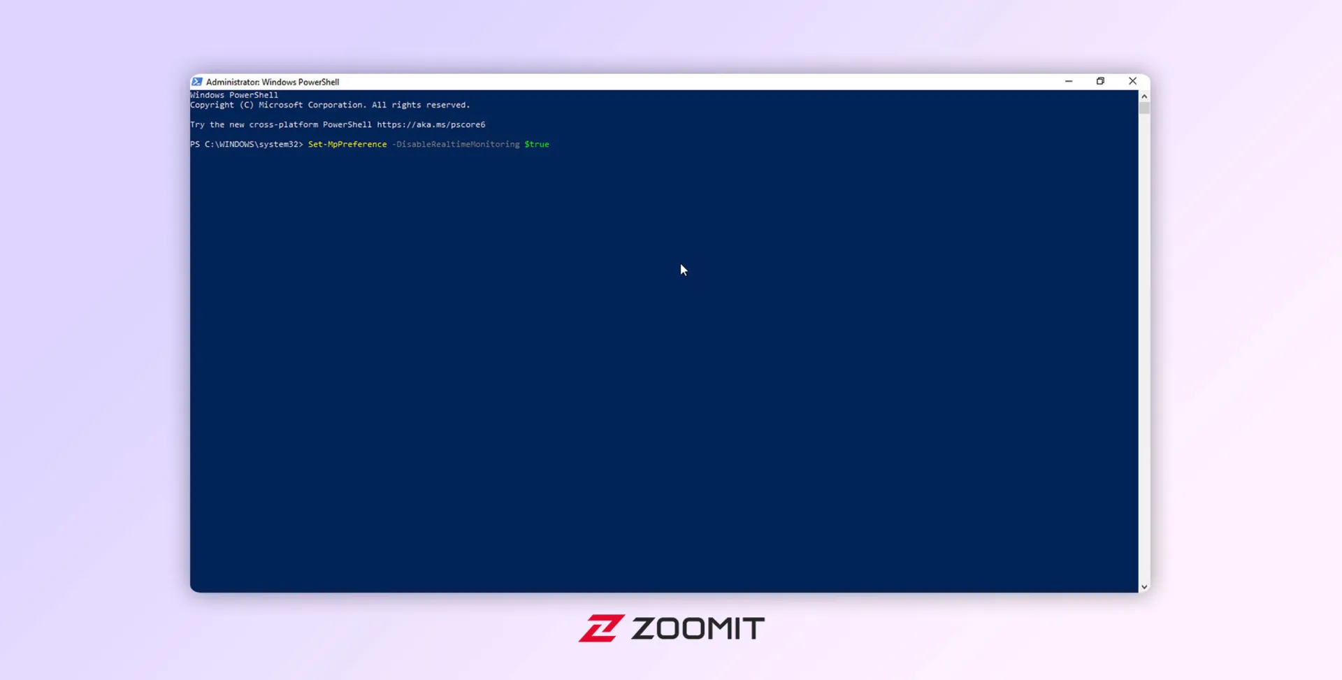 محیط PowerShell در ویندوز ۱۰