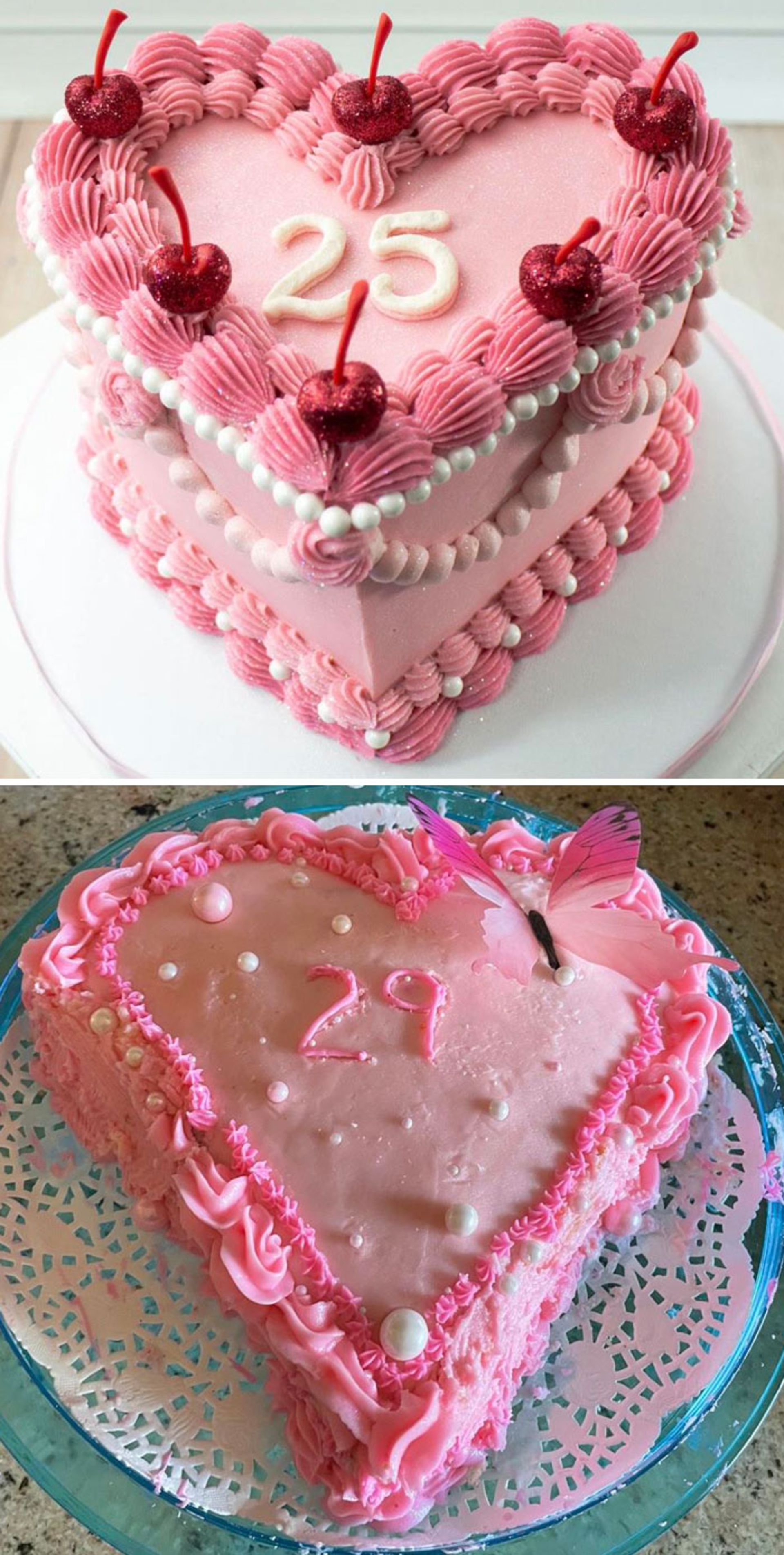 کیک تولد قلبی خرید آنلاین ناموفق