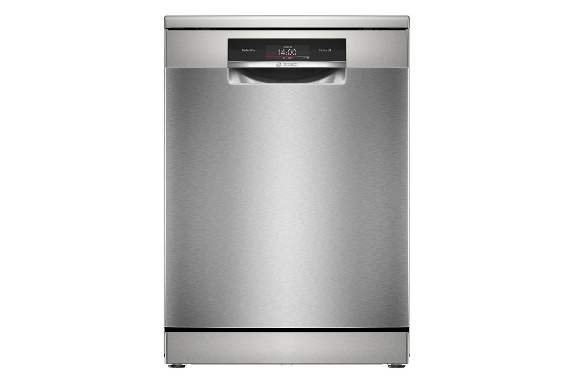 ماشین ظرفشویی بوش Bosch SMS8ZDI86M نمای جلو رنگ نقره ای