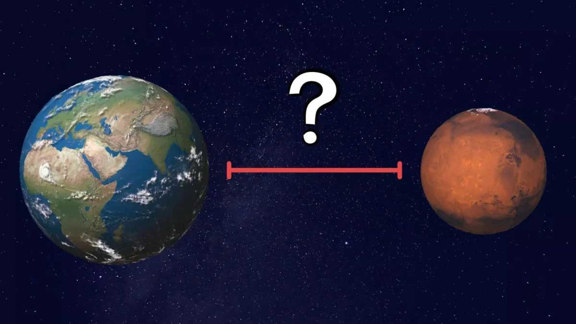 مسافت زمین و مریخ