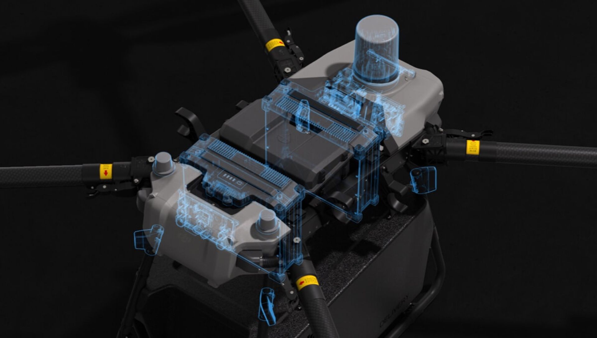 ساختار پهپاد DJI FlyCart30