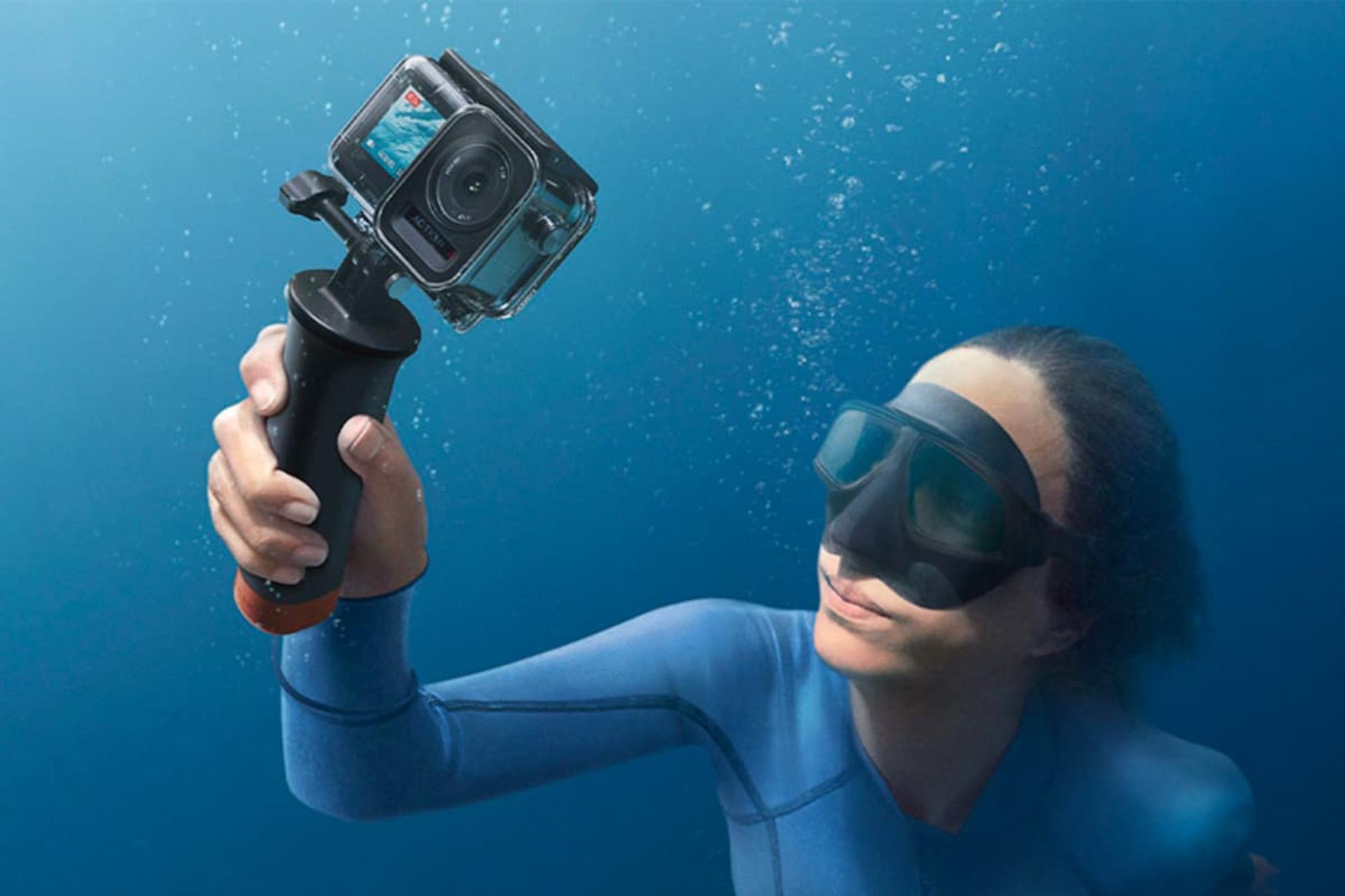 دوربین DJI Osmo Action 4 در زیر آب