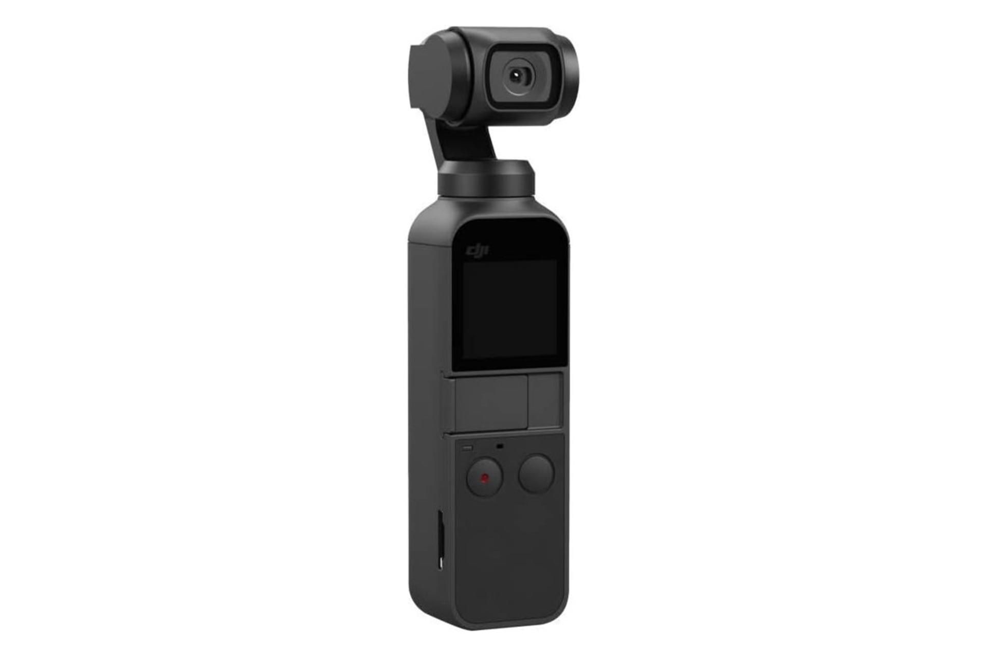 دوربین دی جی آی DJI Osmo Pocket نمای جلو و چپ