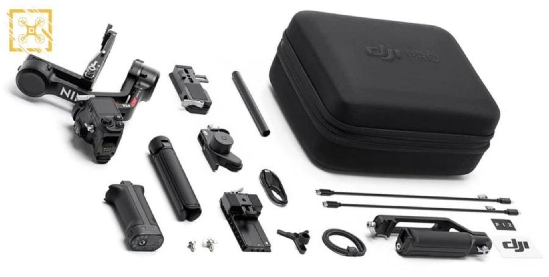 اجزای داخل بسته combo گیمبال DJI RS 4 