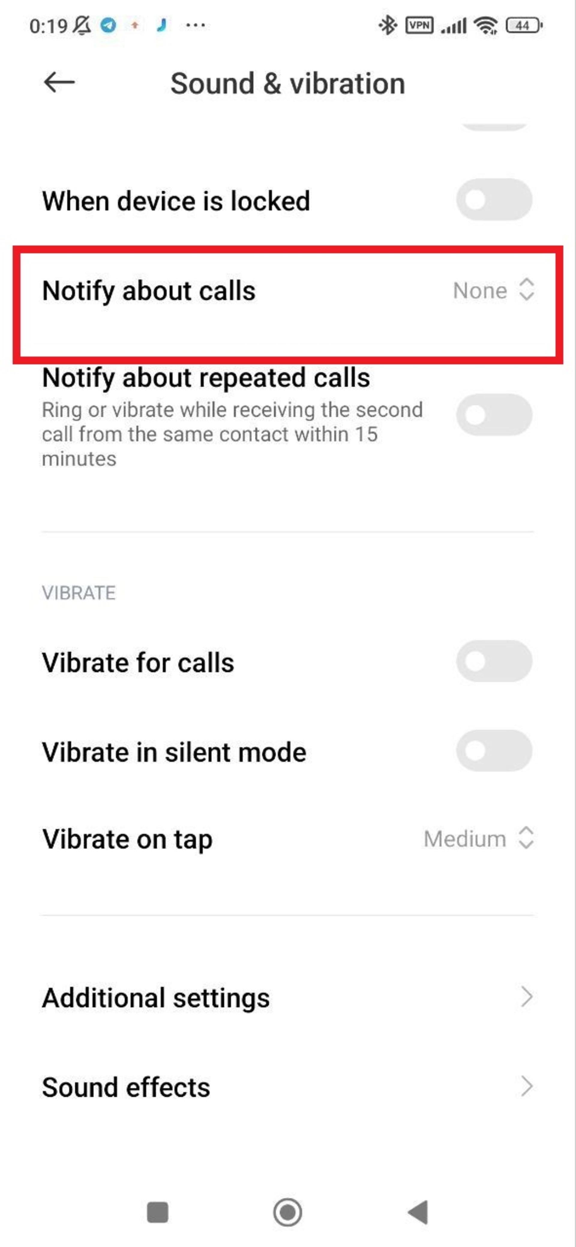 گزینه‌ی Do not disturb در شیائومی