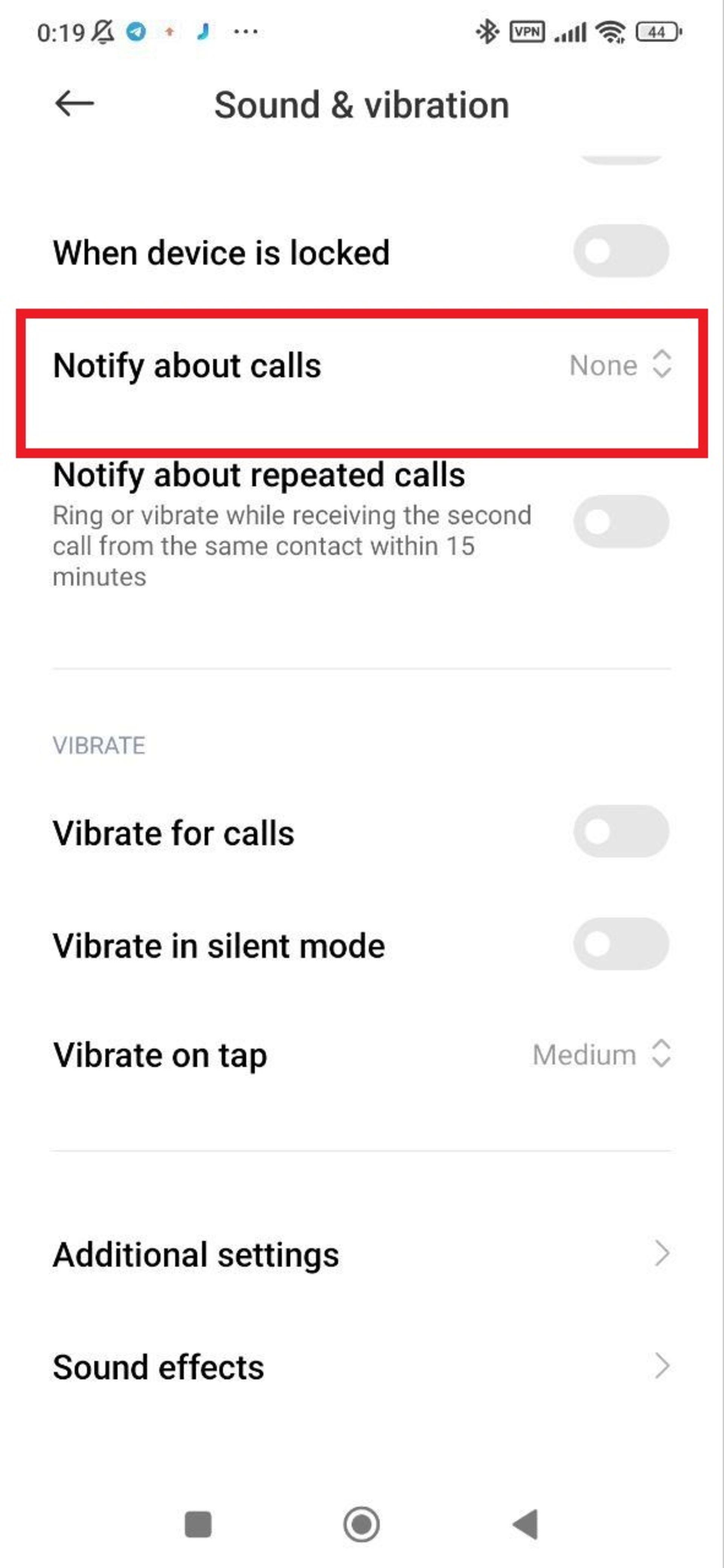 گزینه‌ی Do not disturb در شیائومی